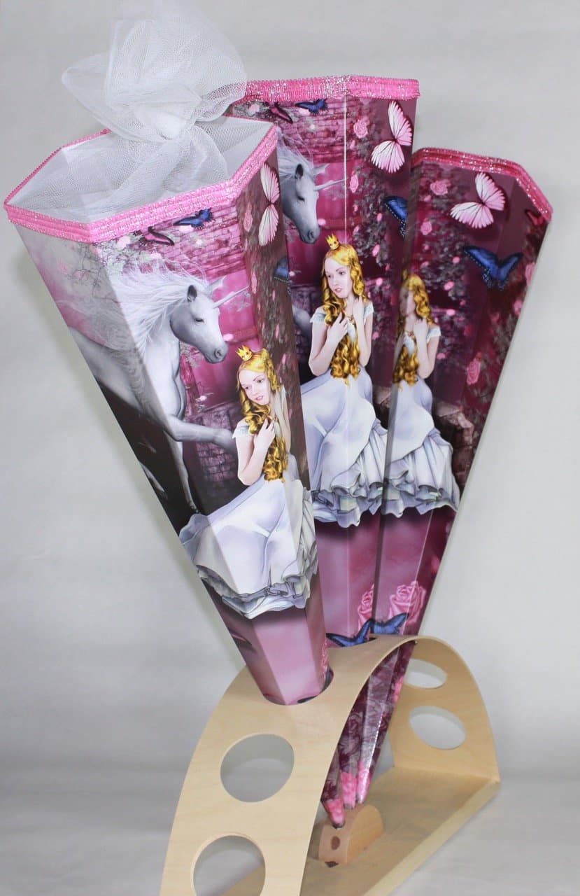Kidscone Unicorn with Prinzess (Hexa), Schultüte Zuckertüte (27")