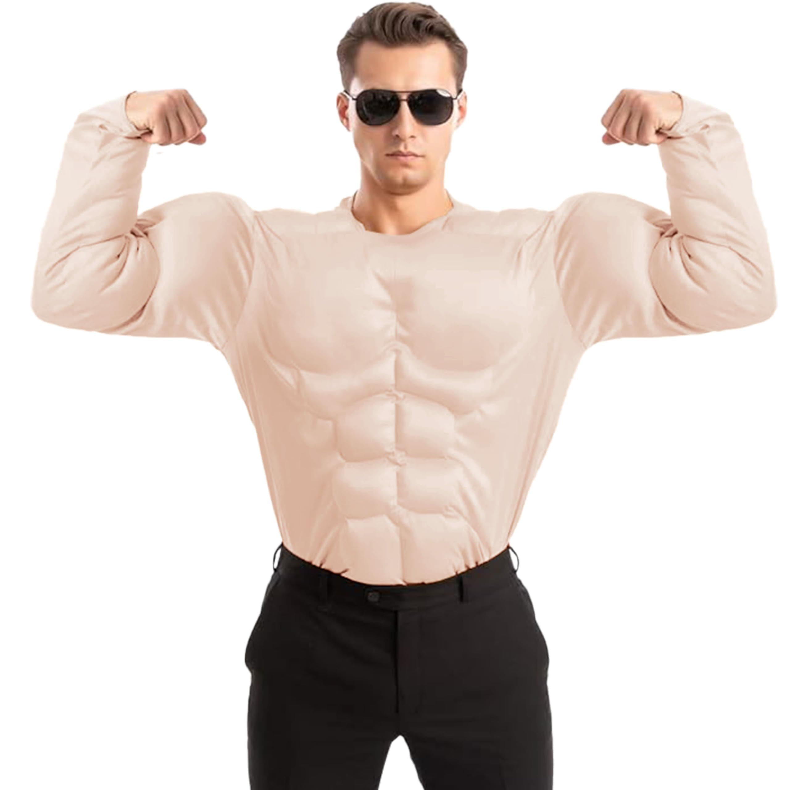 Adult Men Body Builder costume Muscle Suit