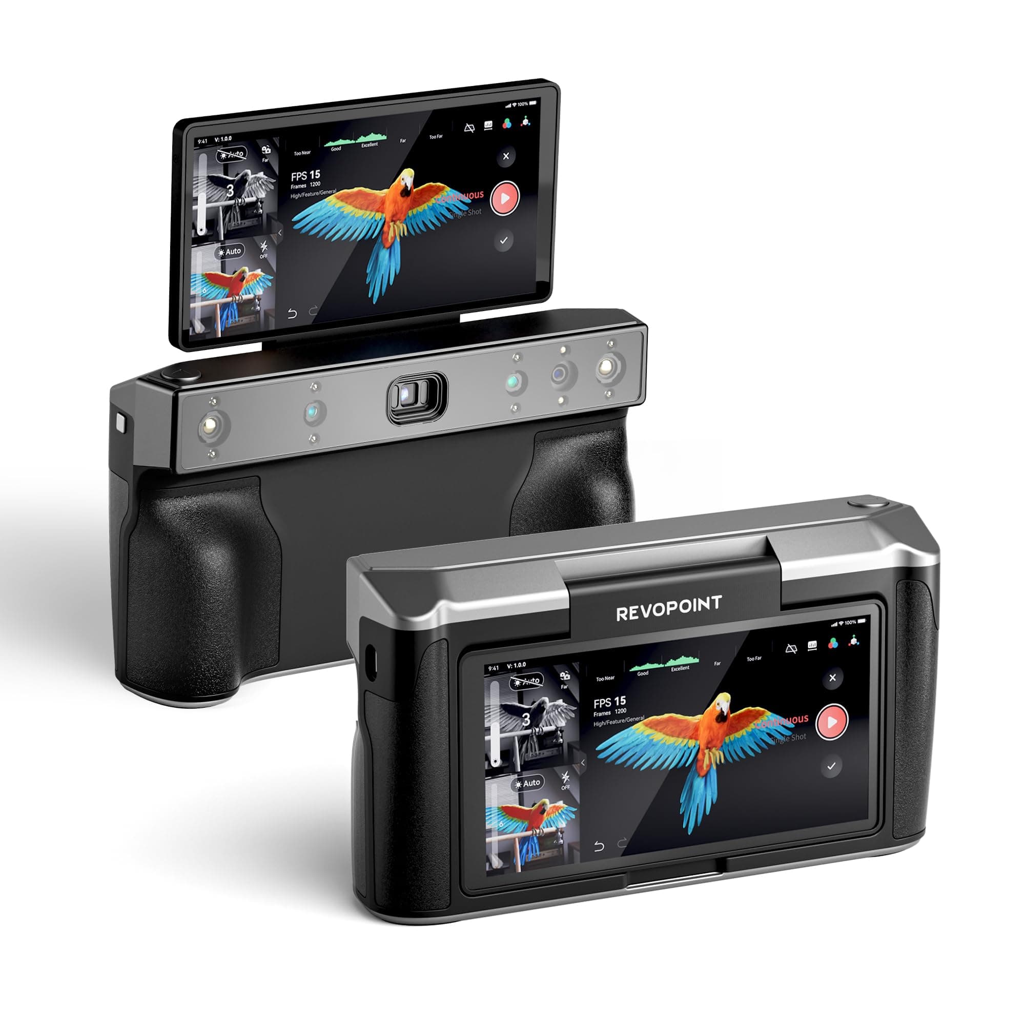 Revopoint MIRACO 3D Scanner for Handheld 3D Printing, All-in-One Wireless 3D Printer Scanner, Accuracy up to 0.03mm, Full Color Scan for Small to Large Objects, 16GB RAM