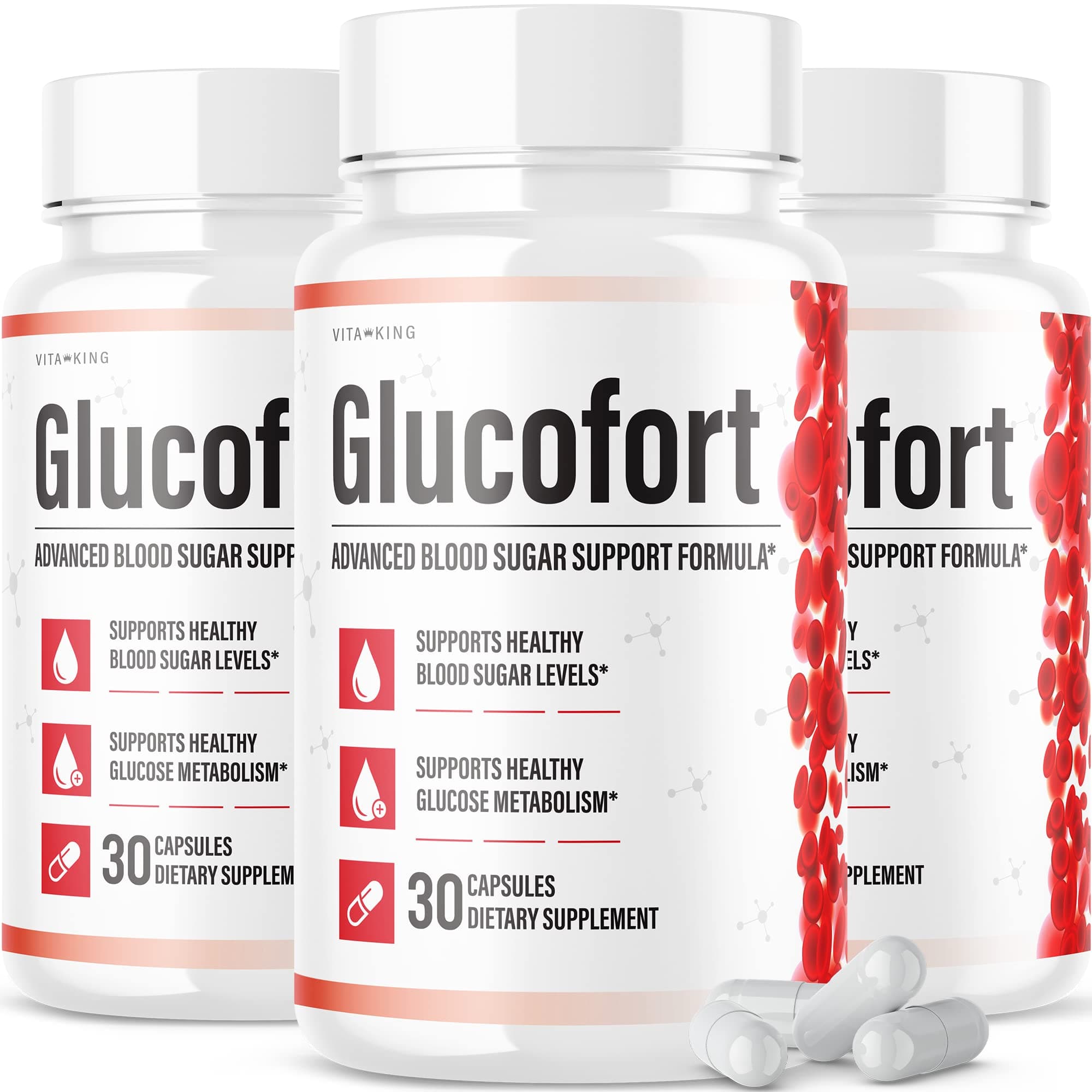 (Official) Glucofort Supplement Support Glucofortal Formula Support (3 Pack)