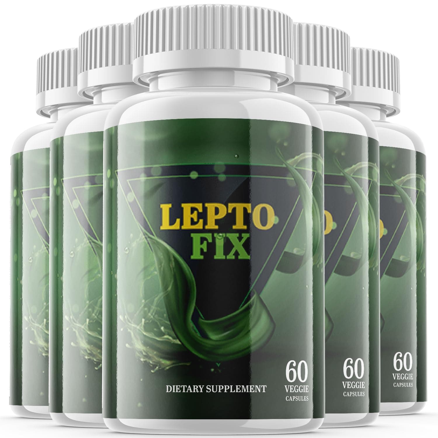 S.O Labs (5 Pack Leptofix Capsules, Leptofix dietary Supplement Pills, Advanced Formula (300 Capsules)
