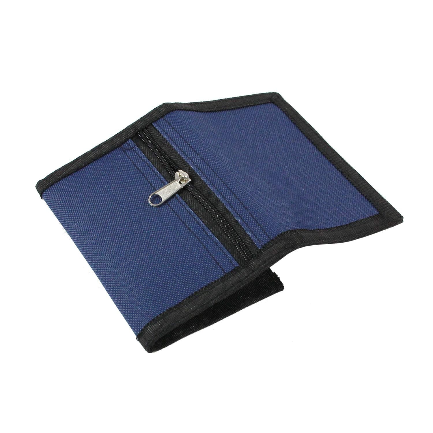 RFID Slim Camouflage Wallet For Kids/Trifold Wallets for Men/Mini Trifold Coin Purse with Zipper for Kids (Navy Blue)