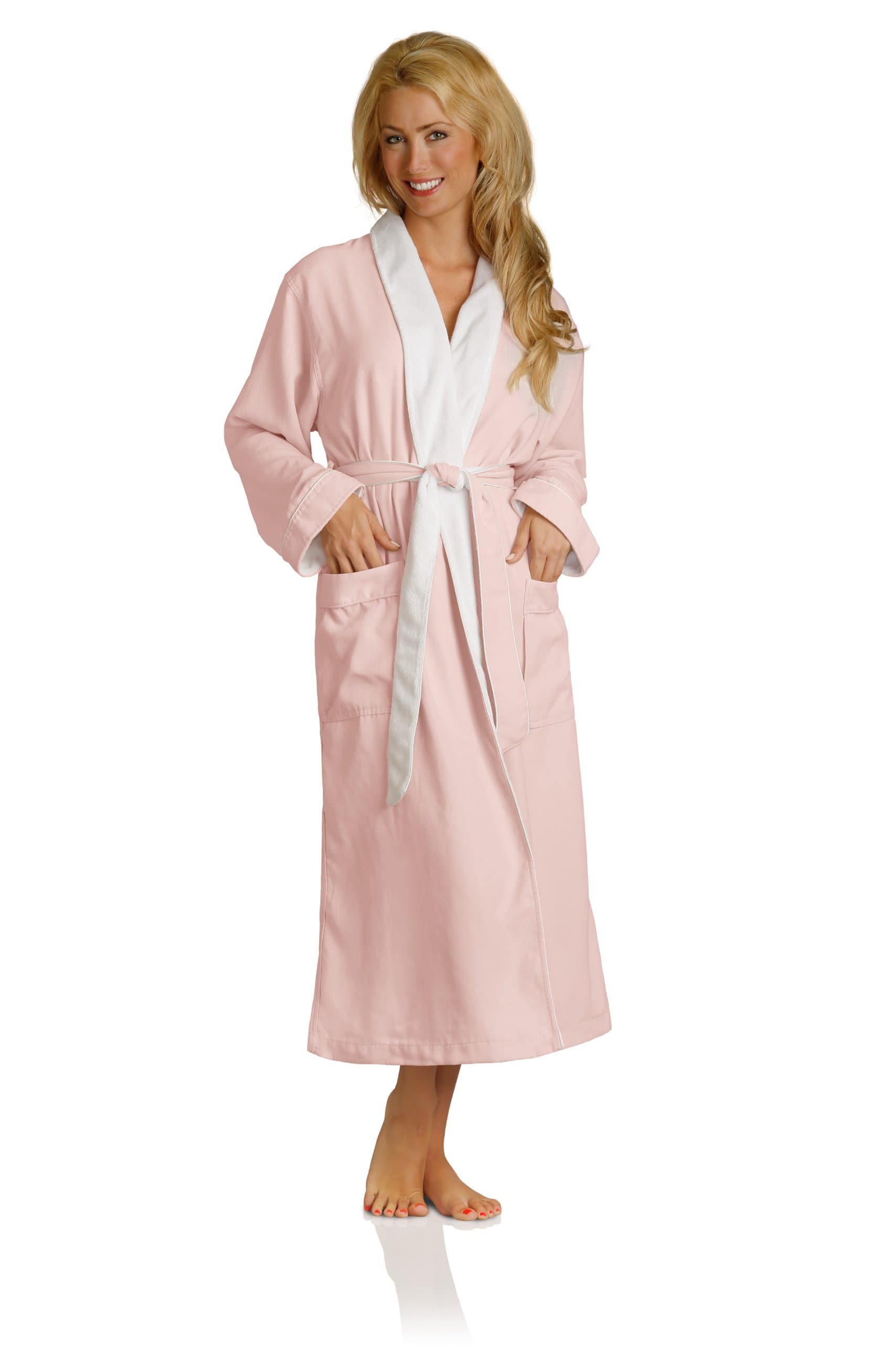 Sponsored Ad - Luxury Spa Robe - Microfiber with Cotton Terry Lining
