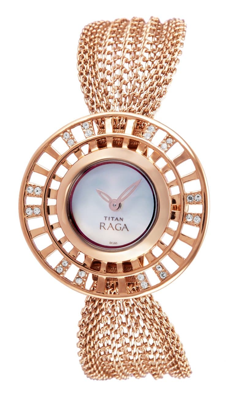 Titan Raga Analog White Dial Women's Watch -NK9931WM01 / NK9931WM01