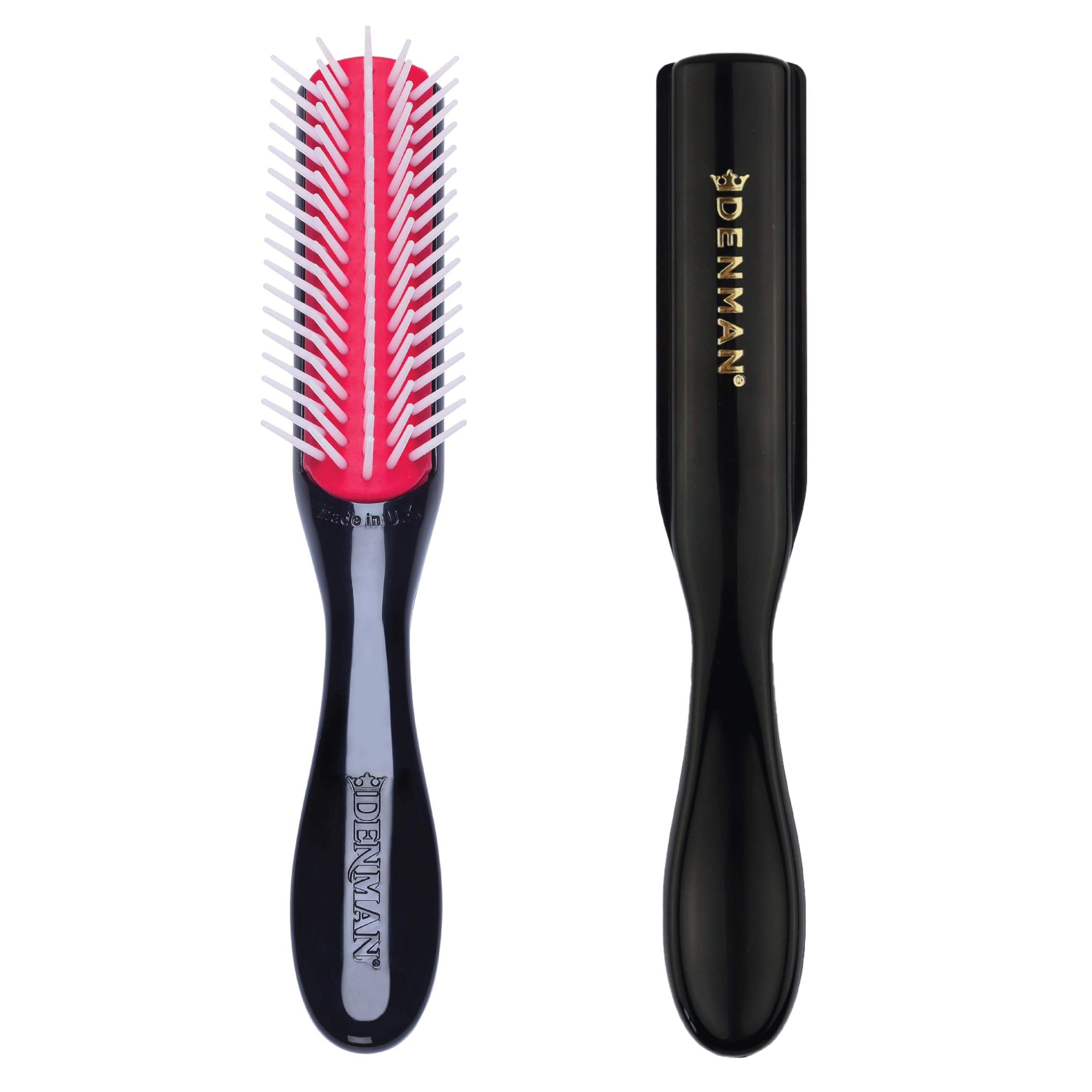 Mini Curl Definer & Styler 5 Row Hairbrush for Detangling, Separating, and Defining Curls, Curly Hairbrush, Sleek Blowdrying - D14