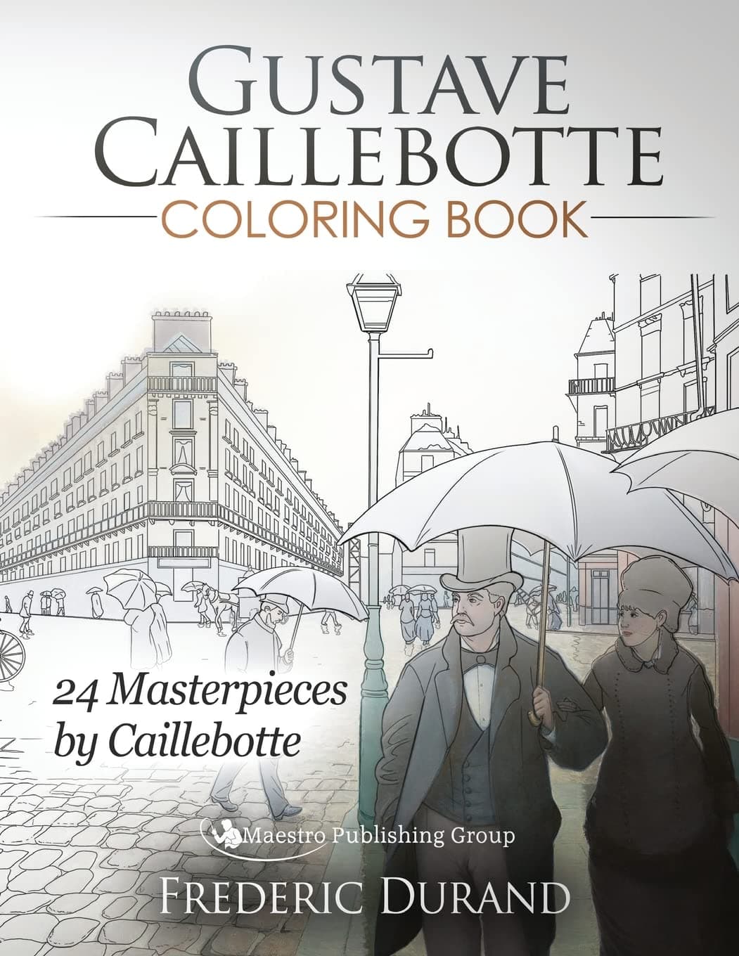 Gustave Caillebotte Coloring Book: 24 Masterpieces by Caillebotte Paperback – February 4, 2016