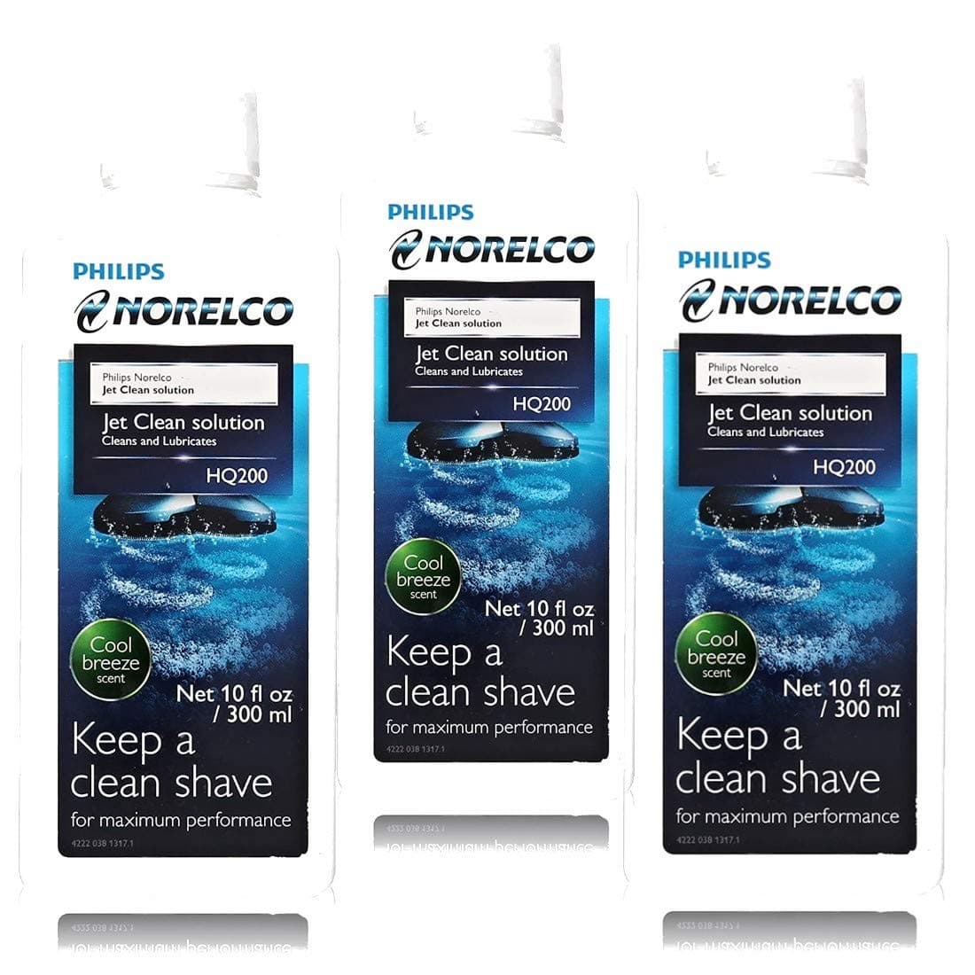 Philips Norelco HQ200 Jet Clean Solution, 10 Ounce - 3 Pack