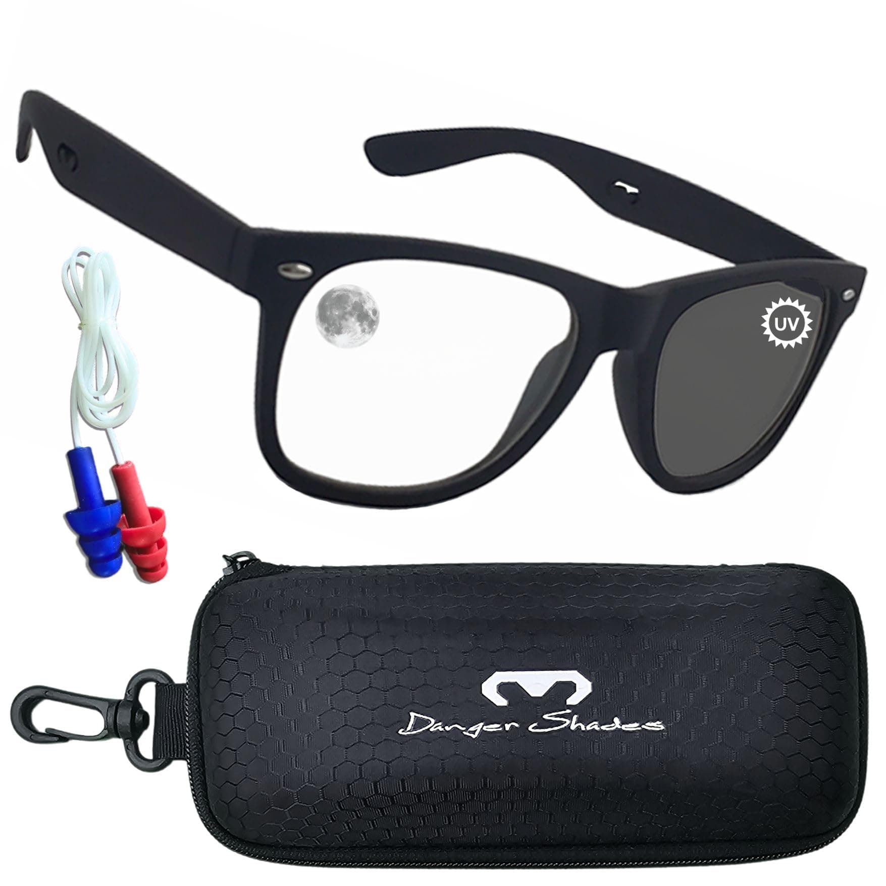 EJ The Main Street Original Clear-to-Grey Auto-Tint Motorcycle Glasses