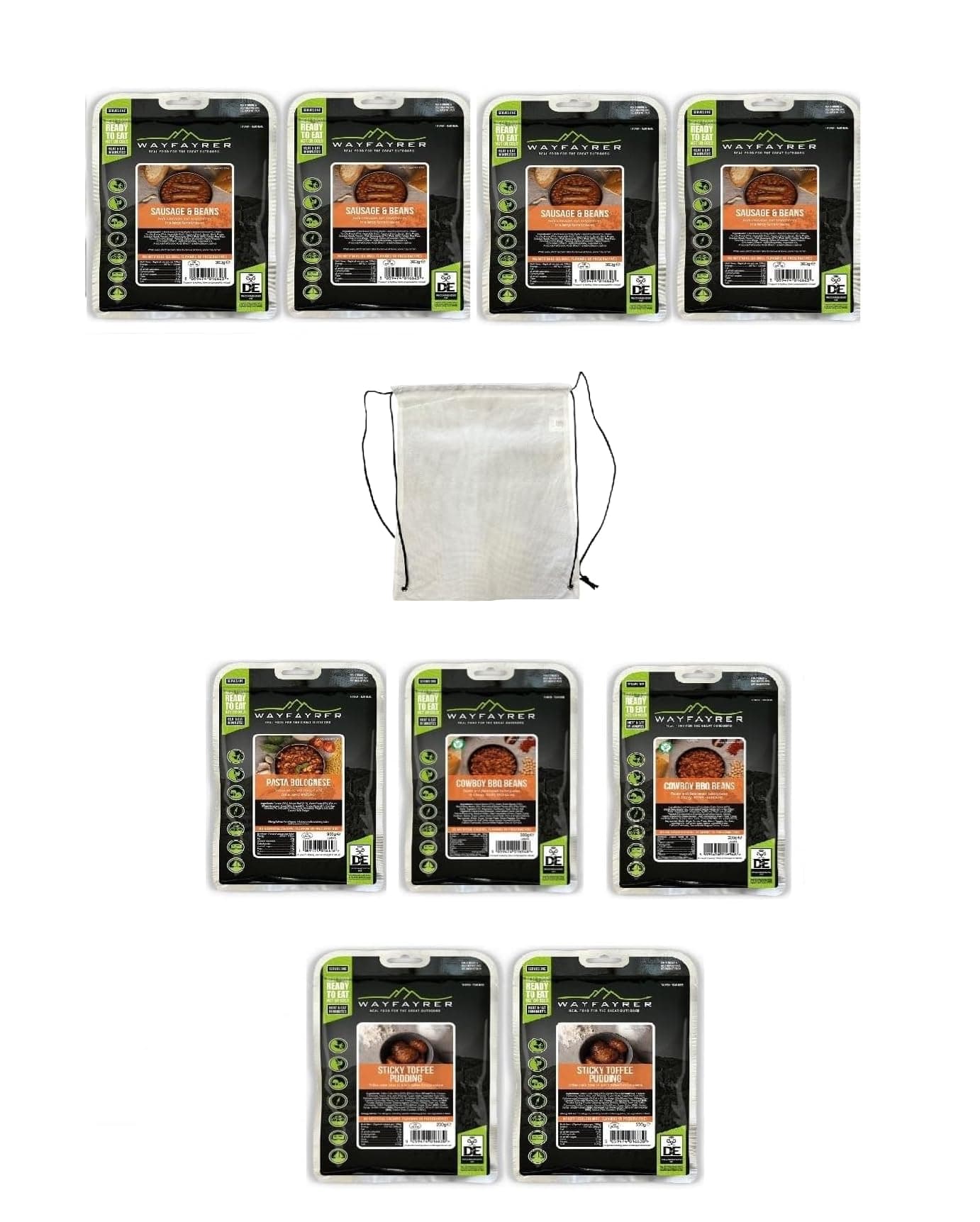 DofE Gold 3 Day Camping Food Expedition Pack – 9 MRE Boil in Bag Camping Meals