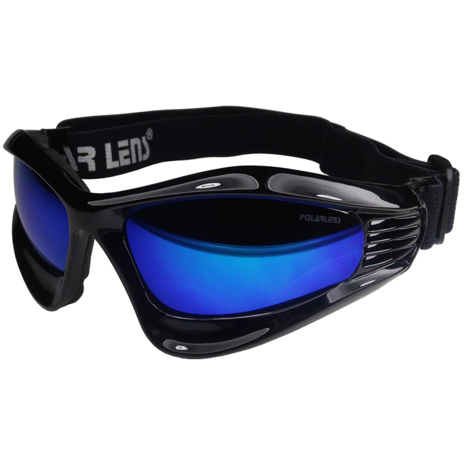 Polarlens PG16 Blue Goggles, Snowboard Goggles, Ski-Sunglasses, Ski Goggles with FLASH MIRROR by European Designer