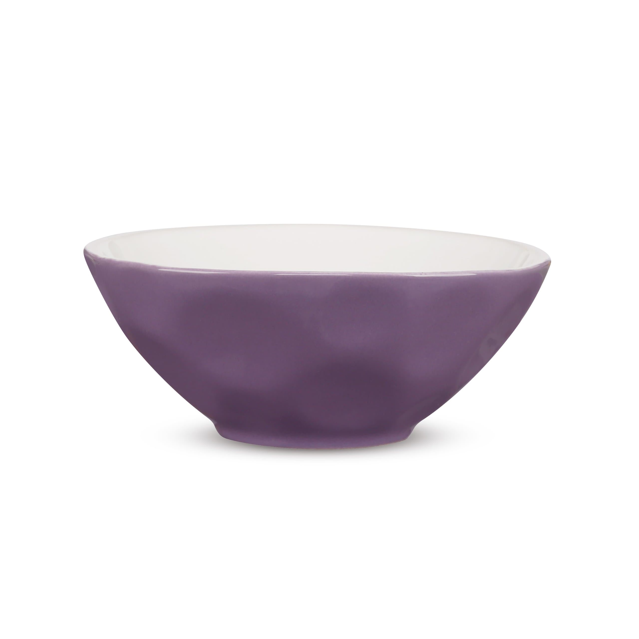 Maxwell & Williams Krinkle Condiment Bowl, 4.5-Inch, Purple