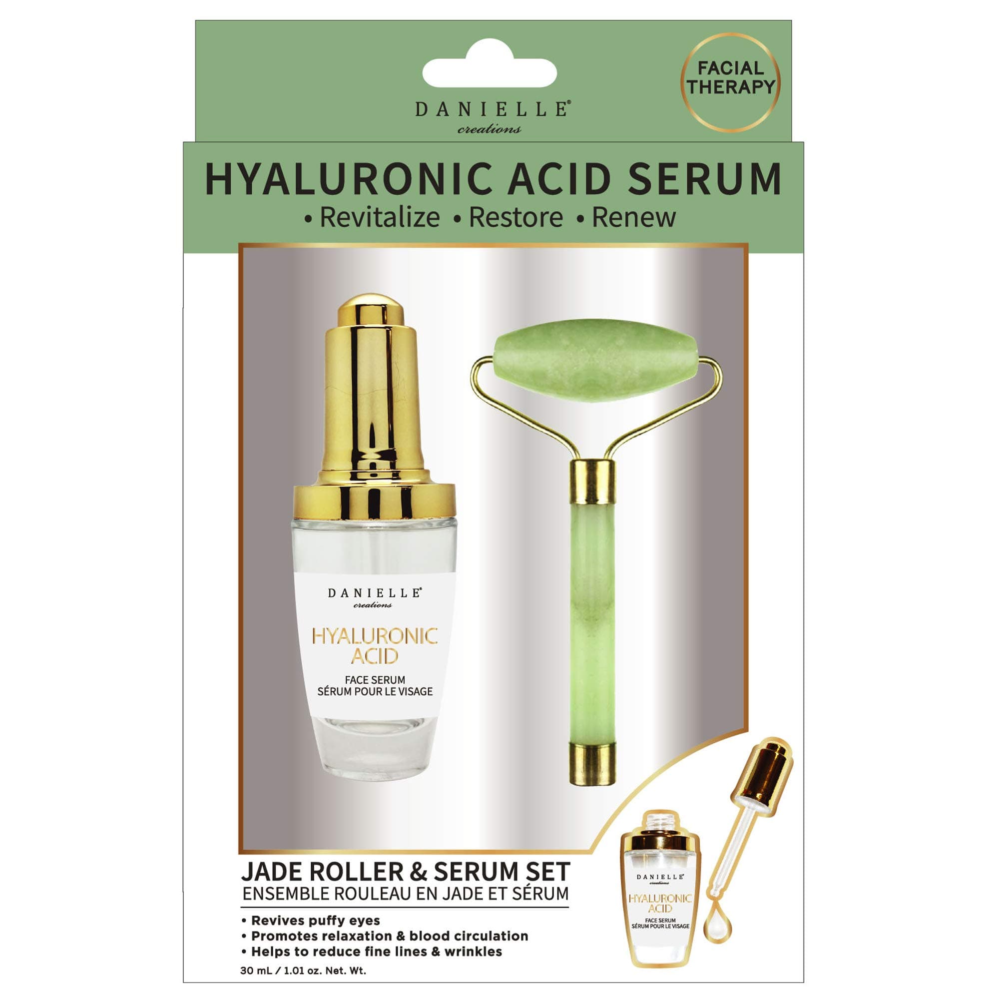 DANIELLE- Jade Roller & Hyaluronic Acid for Improved Skin