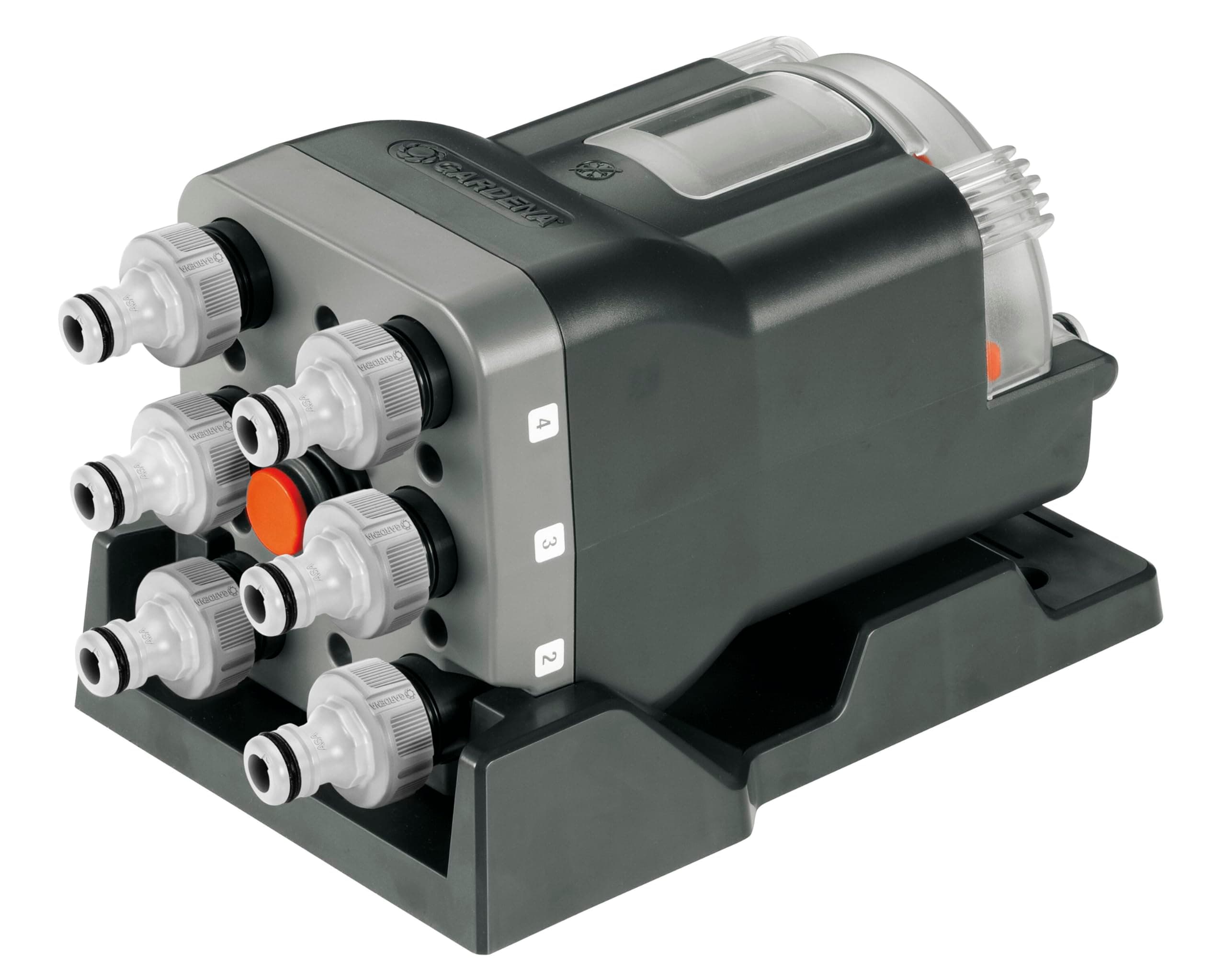 Water Distributor automatic: 6-point distributor, simple operation, space-saving, allows flexible use, ideal even at low water pressure, 3/4 inch outer threads (1197-20)