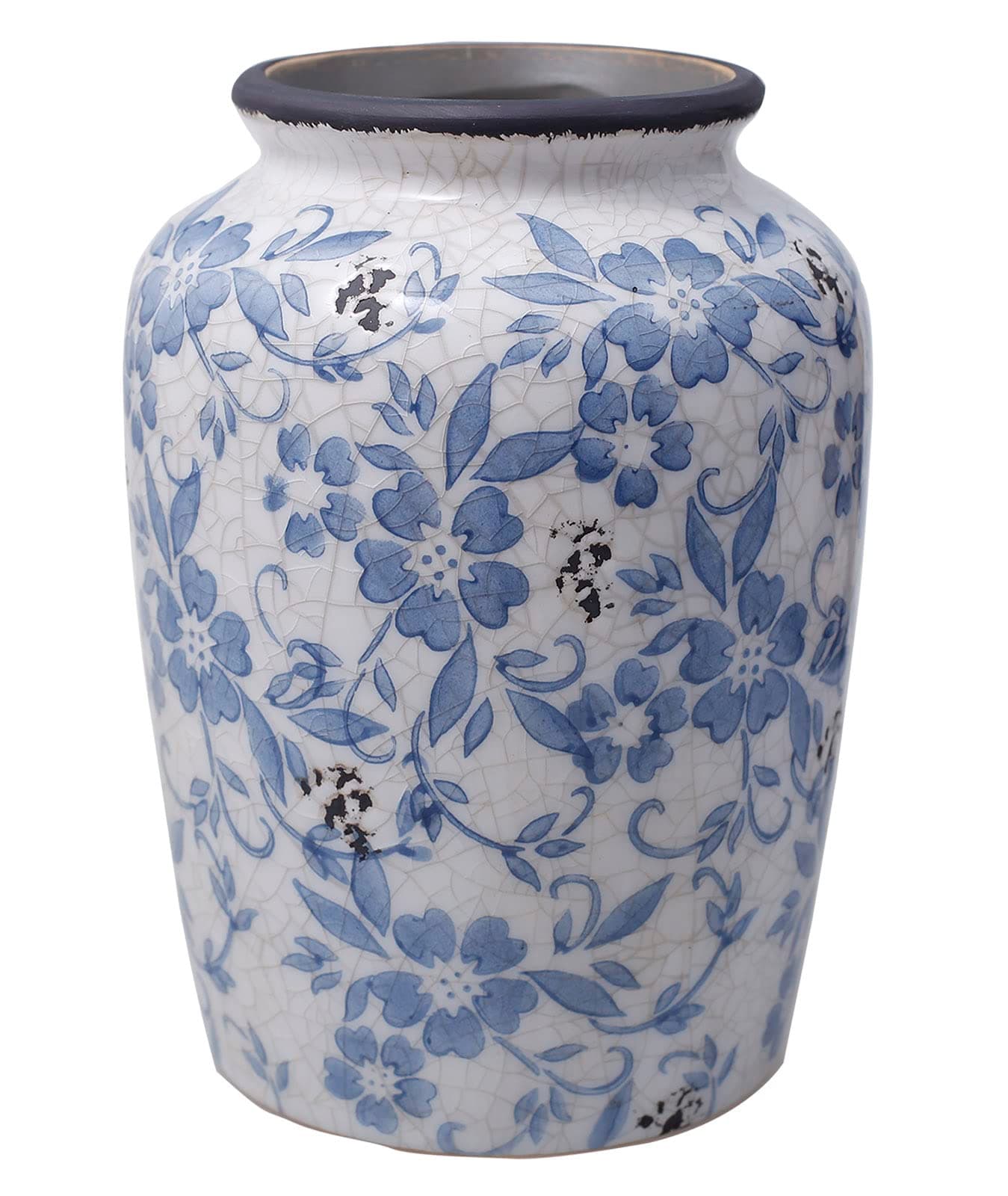 Vintage Blue and White Porcelain Flower Vase Ceramic Vase for Home Decor
