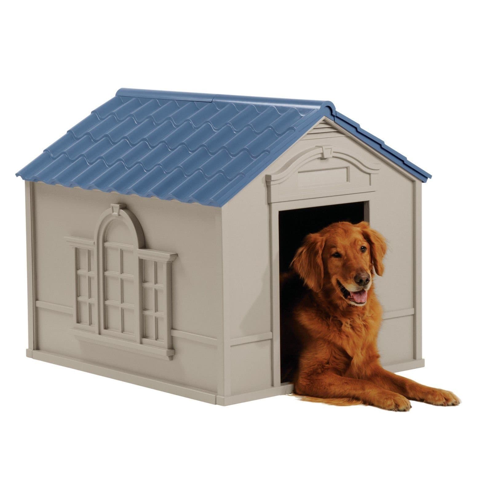 Outdoor Dog House Pet Puppy Room Suncast Large Doghouse Bed Shelter L by Pet Heaven
