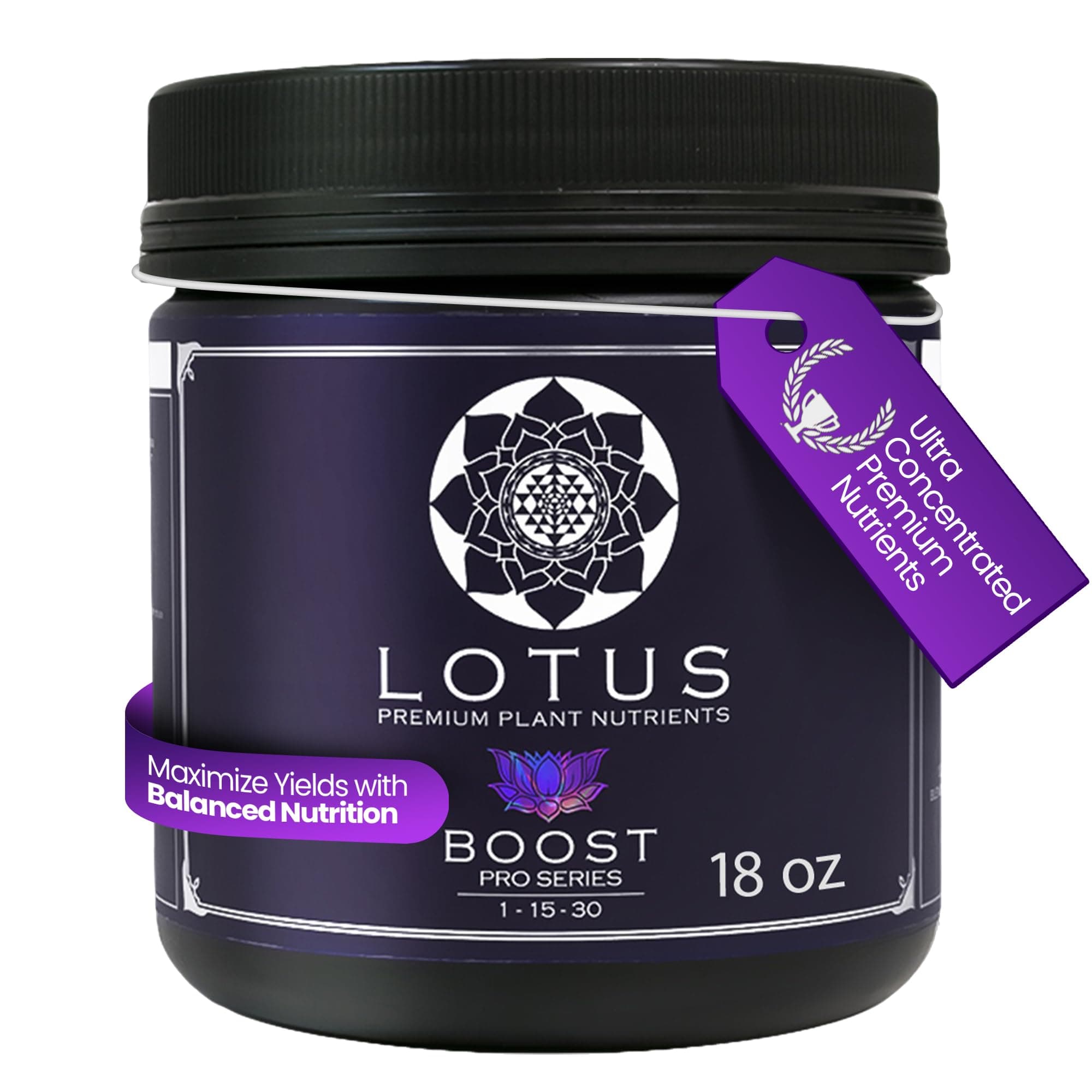 Boost Pro Series - Bloom Booster & Yield Enhancer: Premium Plant Nutrients for Indoor/Outdoor Grows - Soil, Hydroponic, Coco Coir - 18 oz