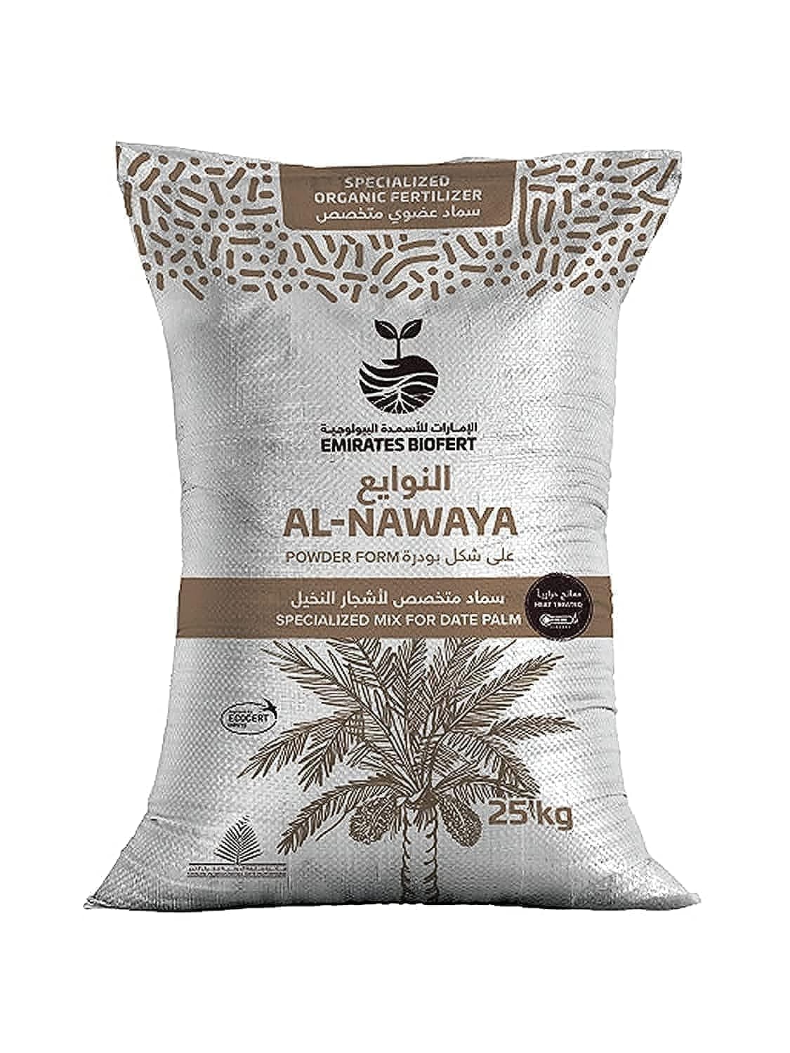UNITED ARAB EMIRATES Organic Fertilizer formulated for Date Palm Trees (25 kgs.) Ministry of Agriculture Approved