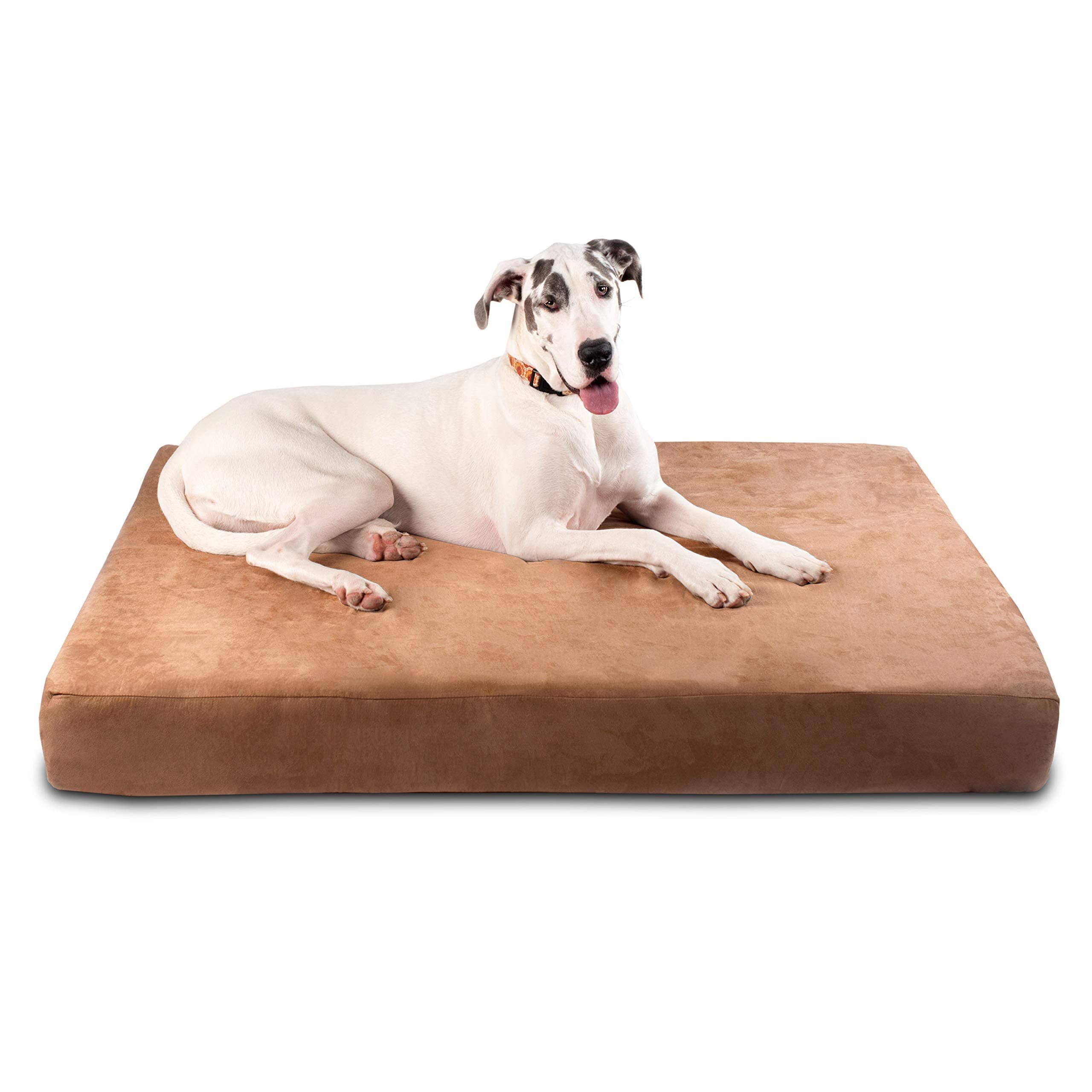Big Barker 7" Pillow Top Orthopedic Dog Bed for Large and Extra Large Breed Dogs (Sleek Edition) (Giant (60 X 48 X 7), Khaki)