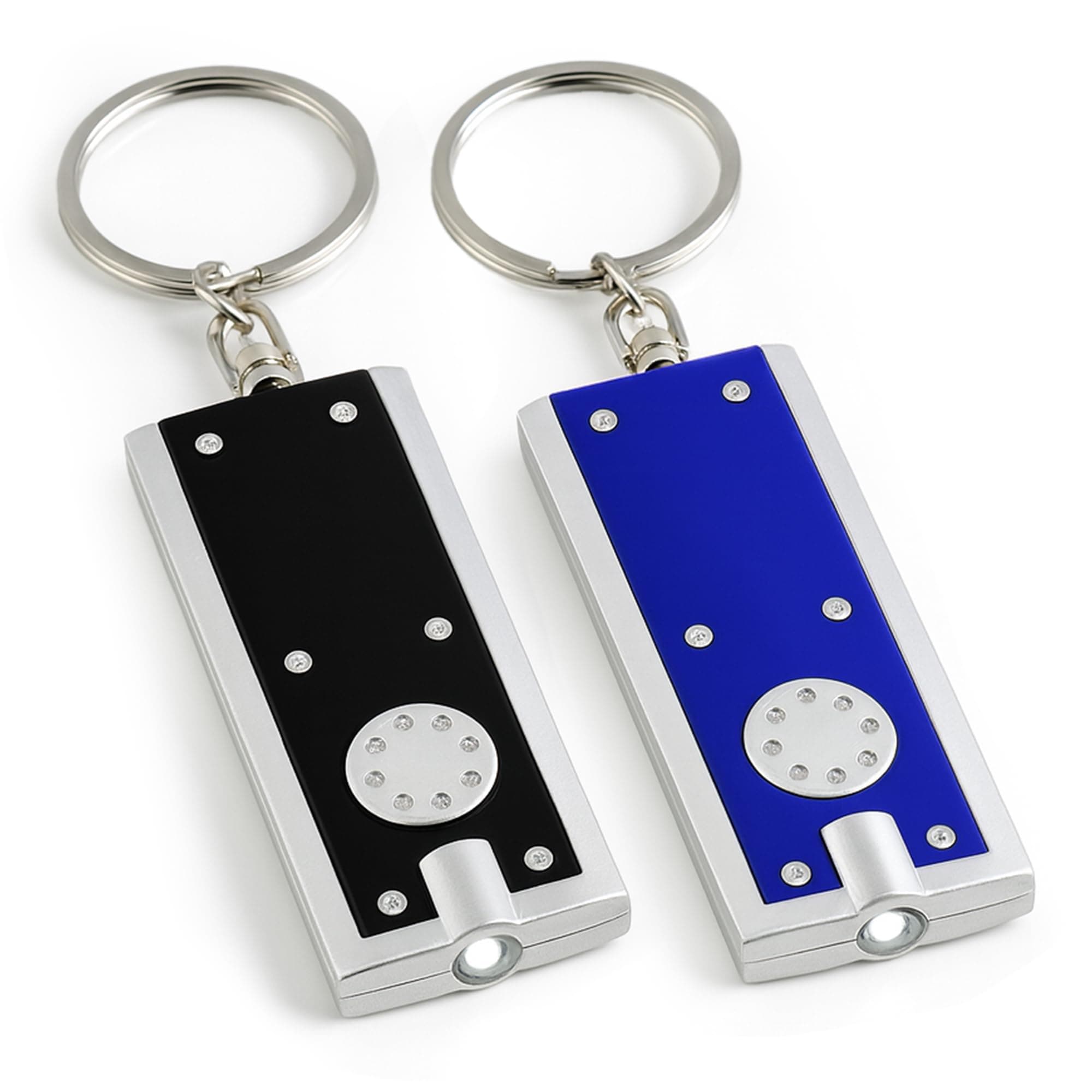 2pk LED Small Torch Keyring Light Compact Mini Flashlight for Keys Bags Emergency Use Bright Illumination Lightweight Portable Everyday Carry Accessory Travel Home Safety