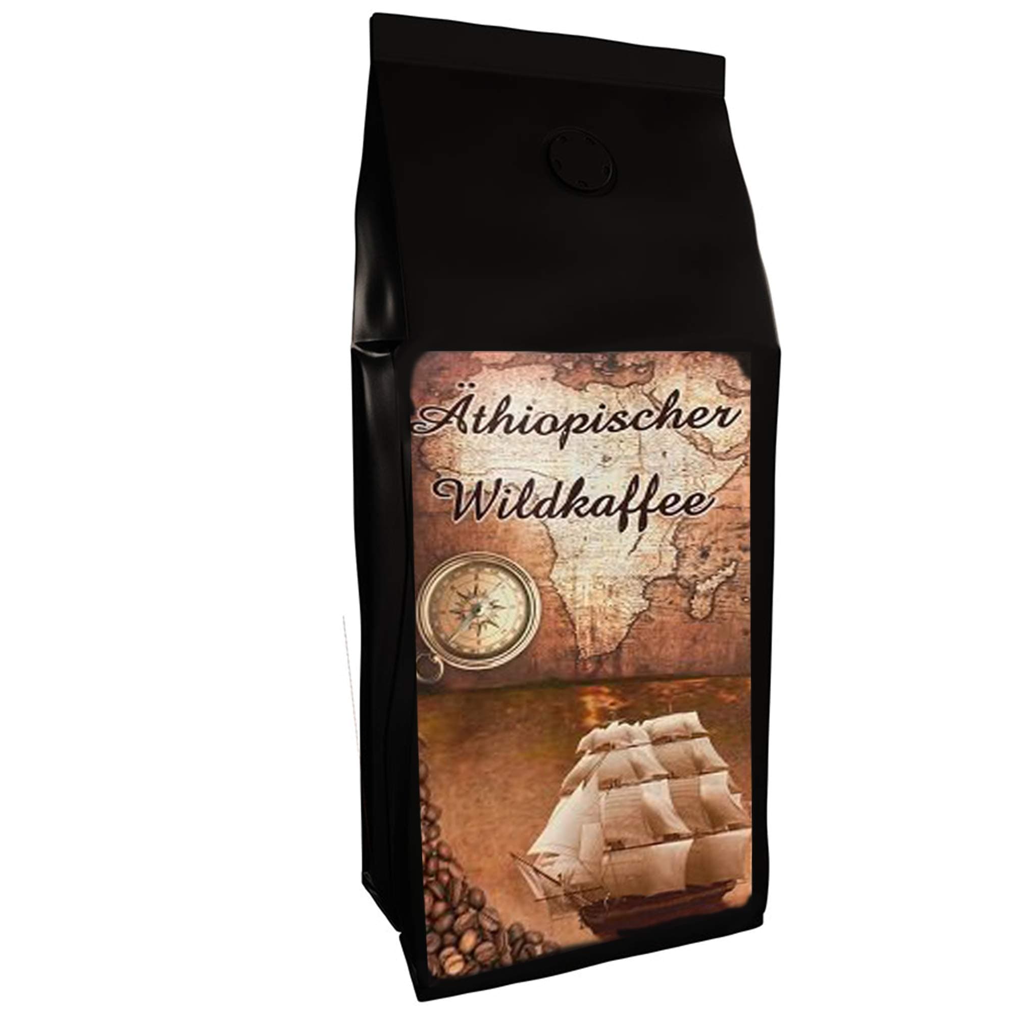 Wild Coffee Beans from Ethiopia 500 g Coffee Whole Bean