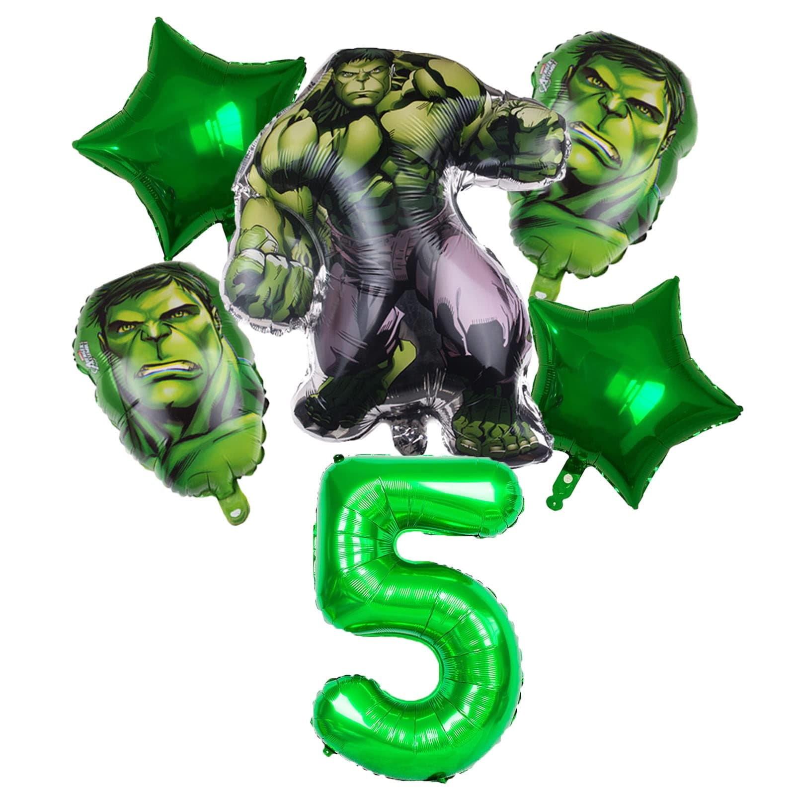 The Incredible Hulk Birthday Balloons Supplier Superhero 3rd Decorations Green Number 3 32Inch for Kids Baby Shower (The 5th Birthday)