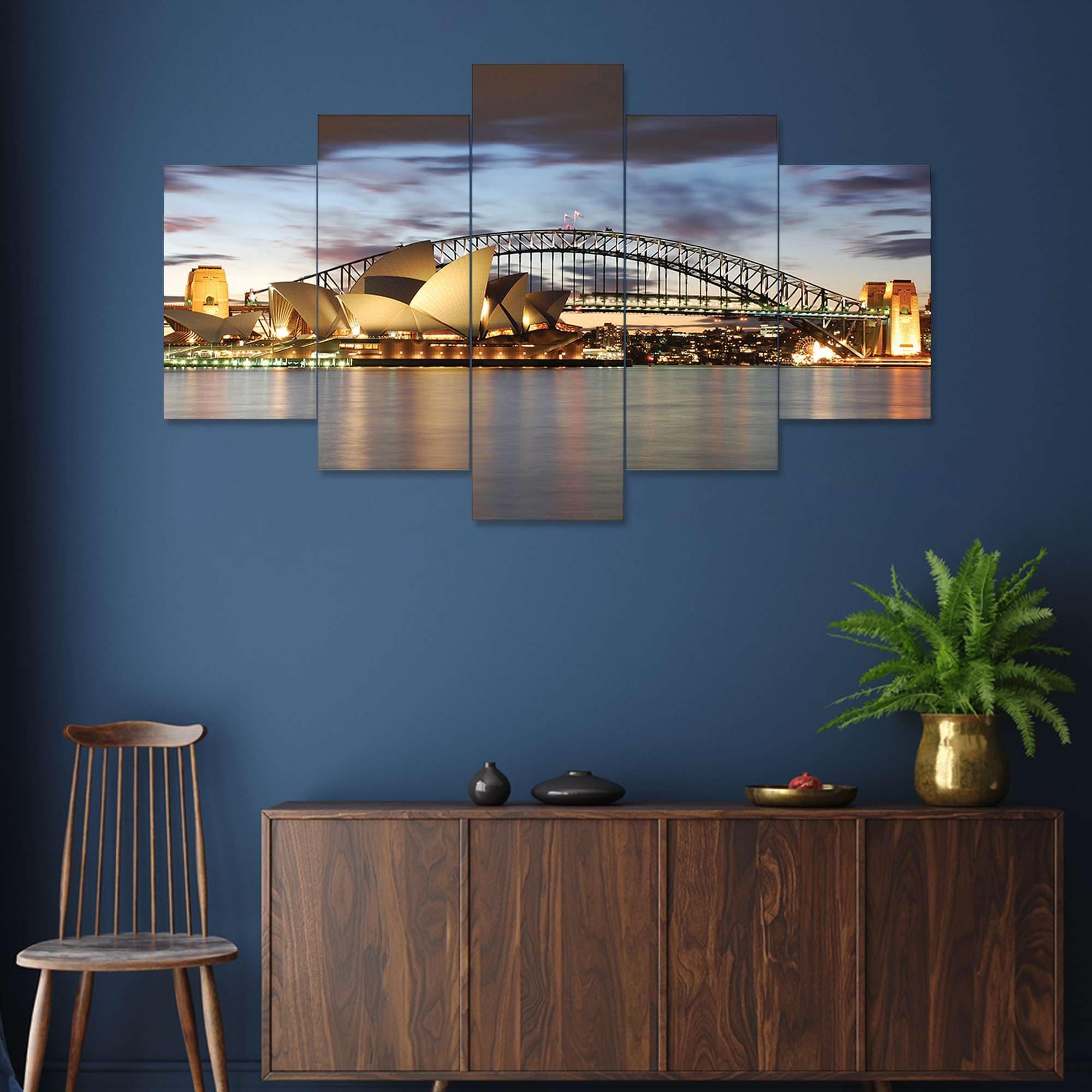 Reeva Crafts Set of Five Framed Painting for Wall Decoration, 3D Paintings for Home Decoration, Paintings for Living Room, (75 X 43 CM) MODERN-GLOVR4