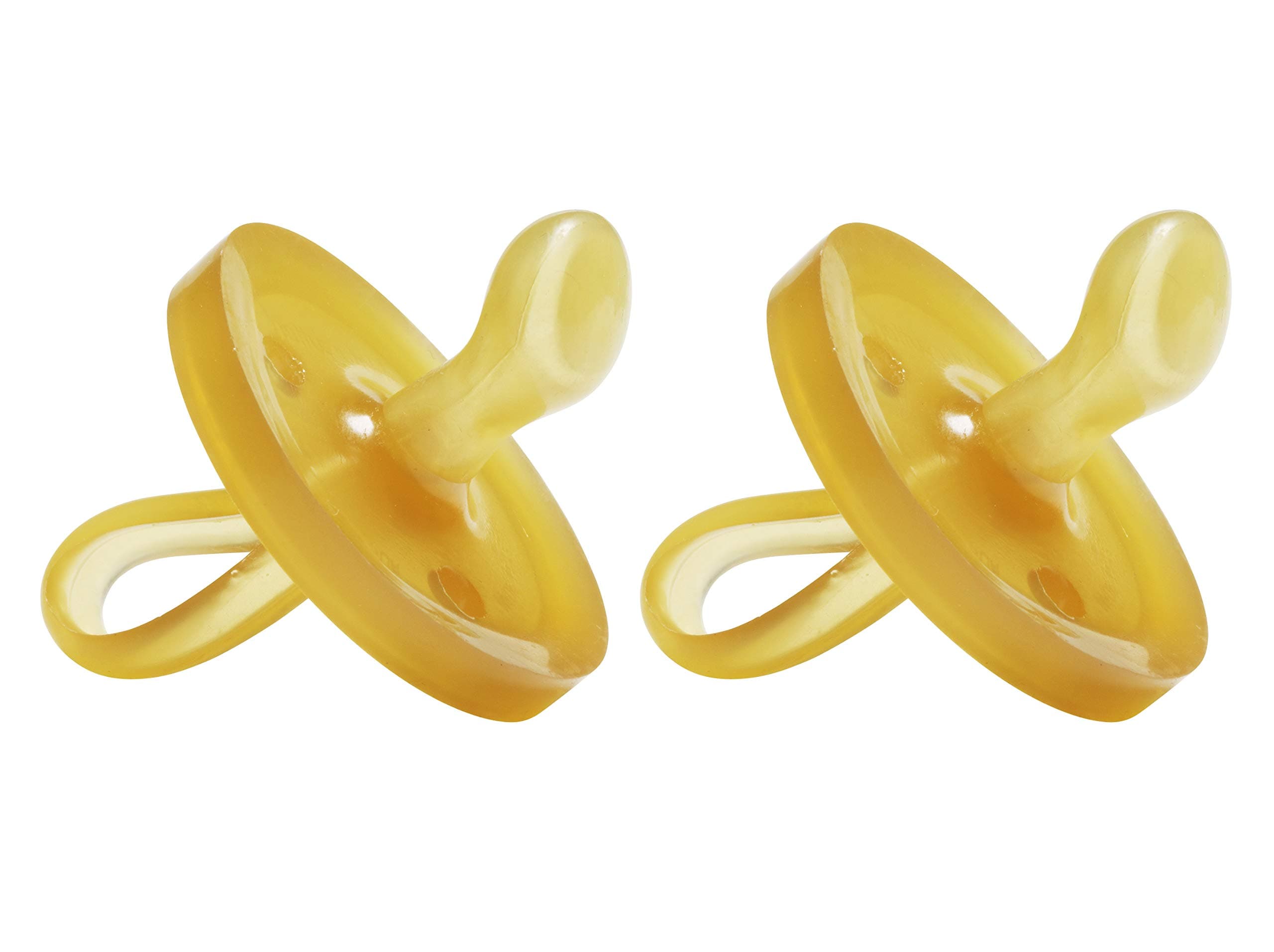 Natursutten BPA-Free Natural Rubber Pacifier, Orthodontic, 0-6 Months, 2 Pack, 0 - 6 Months, 2