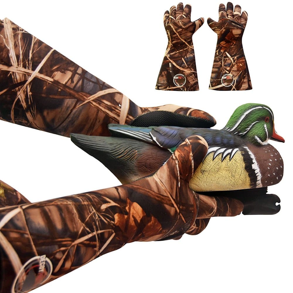 Insulated Camouflage Decoy Gloves — Waterproof/Cold Weather