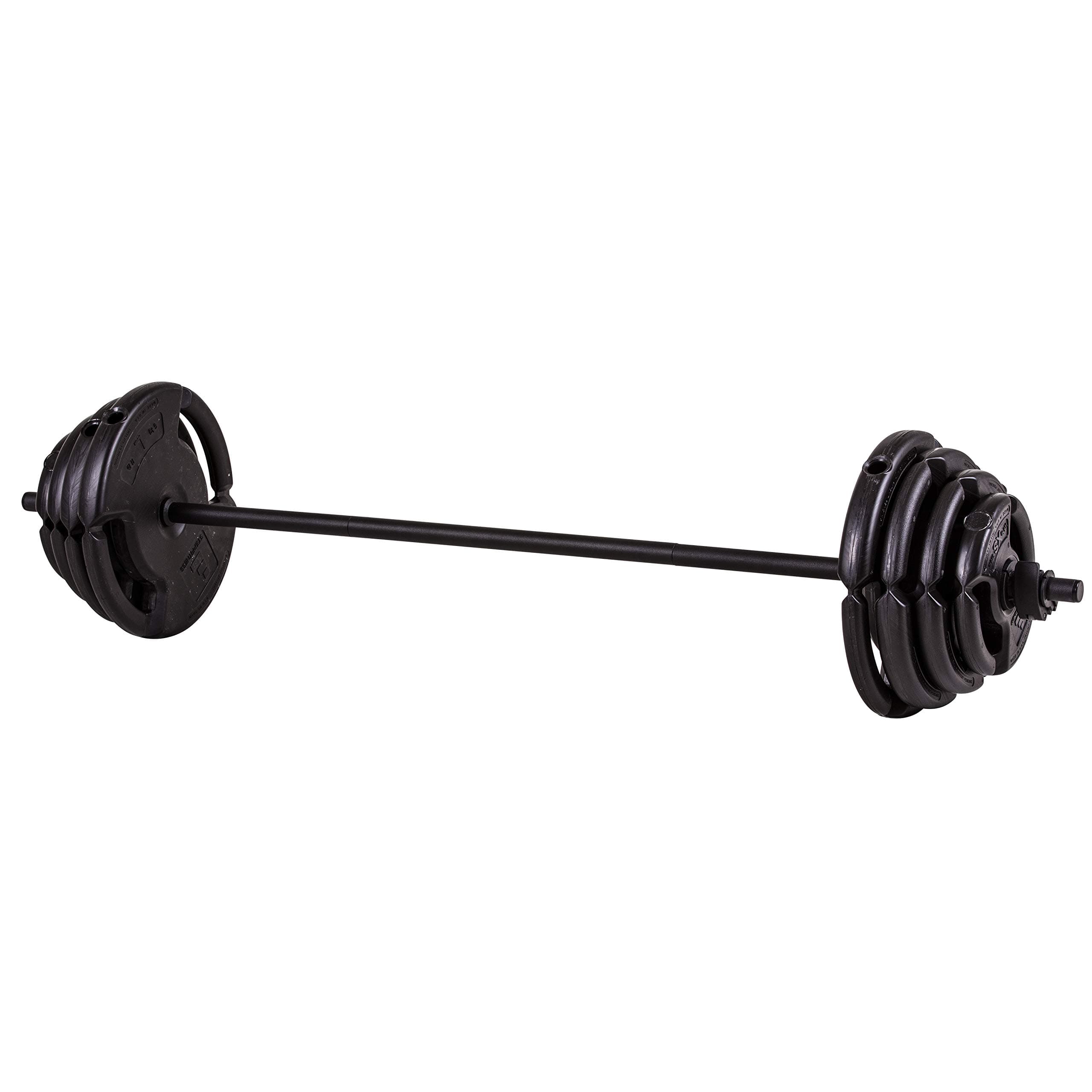 The Step Fitness Adjustable Dumbbell Set or Barbell Weight Set, 35-60 lbs, with Collars, and Weights