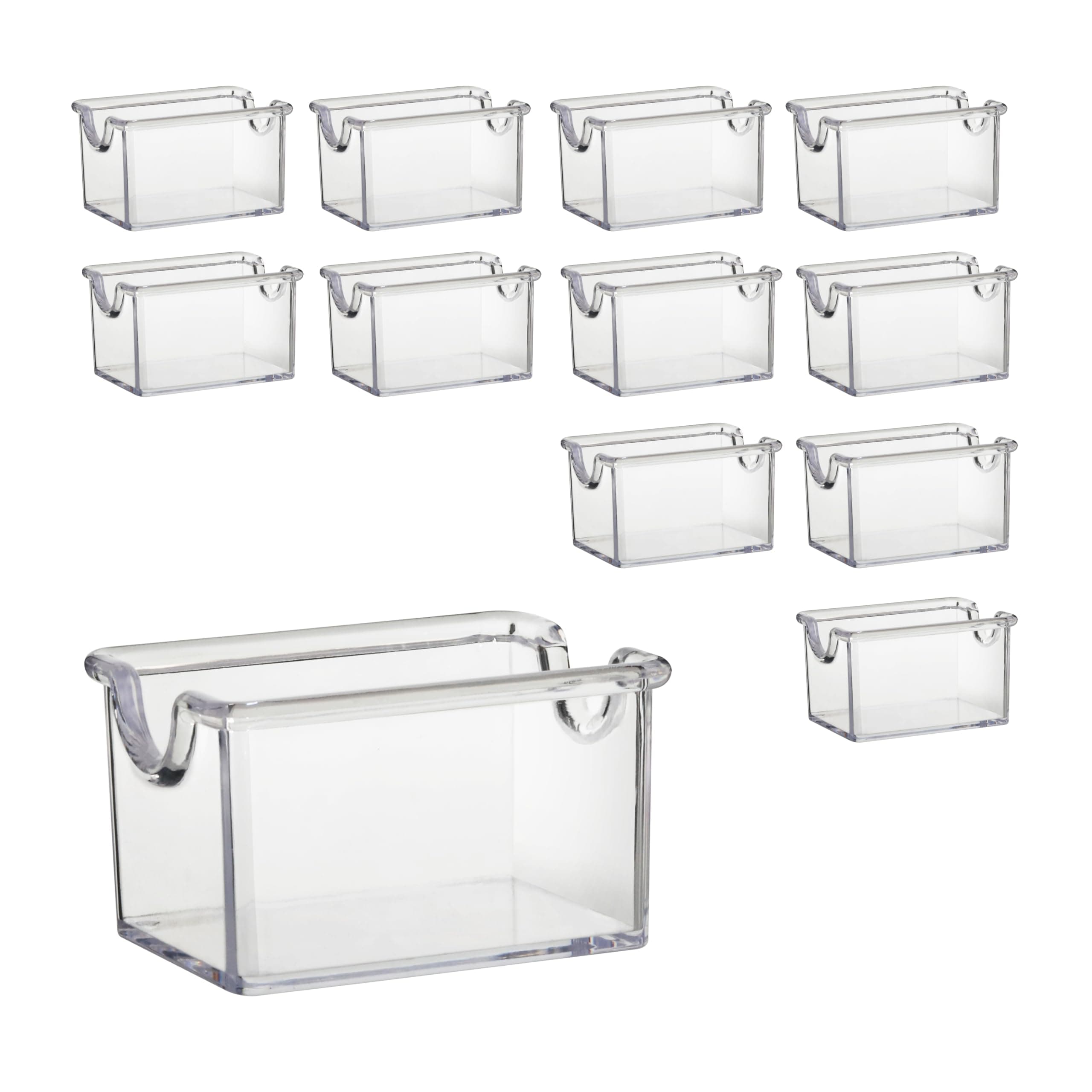 28447 Plastic Sugar Packet Holder, Clear, Set of 12
