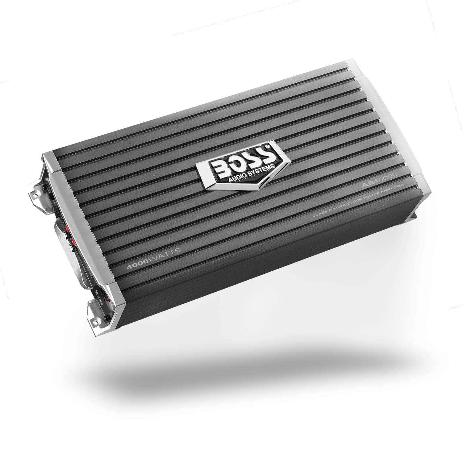 BOSS Audio Systems AR4000D Class D Monoblock Car Amplifier - 4000 High Output, 1 Ohm, Low Level Inputs, Low Pass Crossover, MOSFET, Bass for Subwoofer