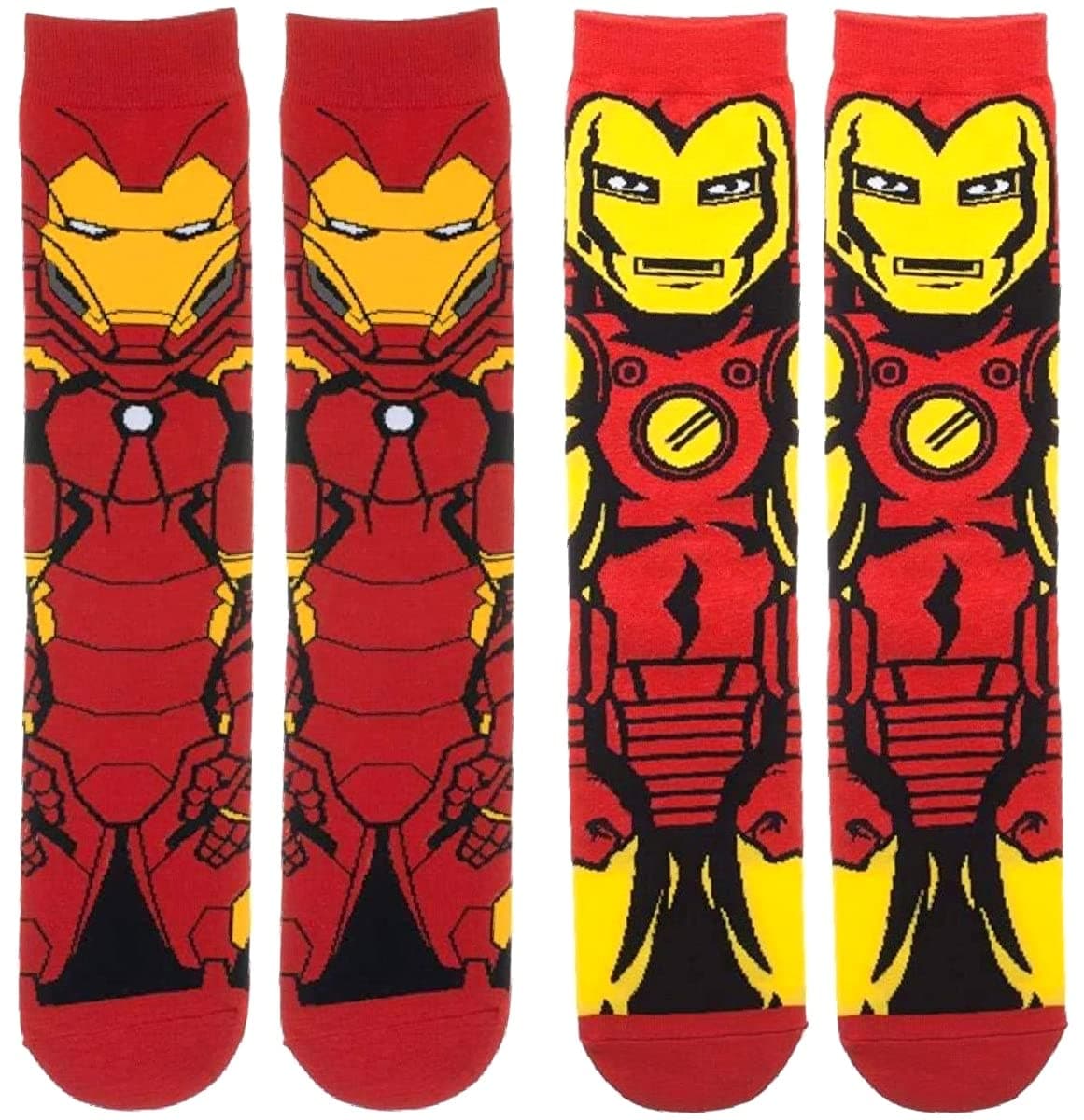 Men Superhero Socks, Novelty Dress Crew Socks Wedding Groomsmen Socks Size 8-13