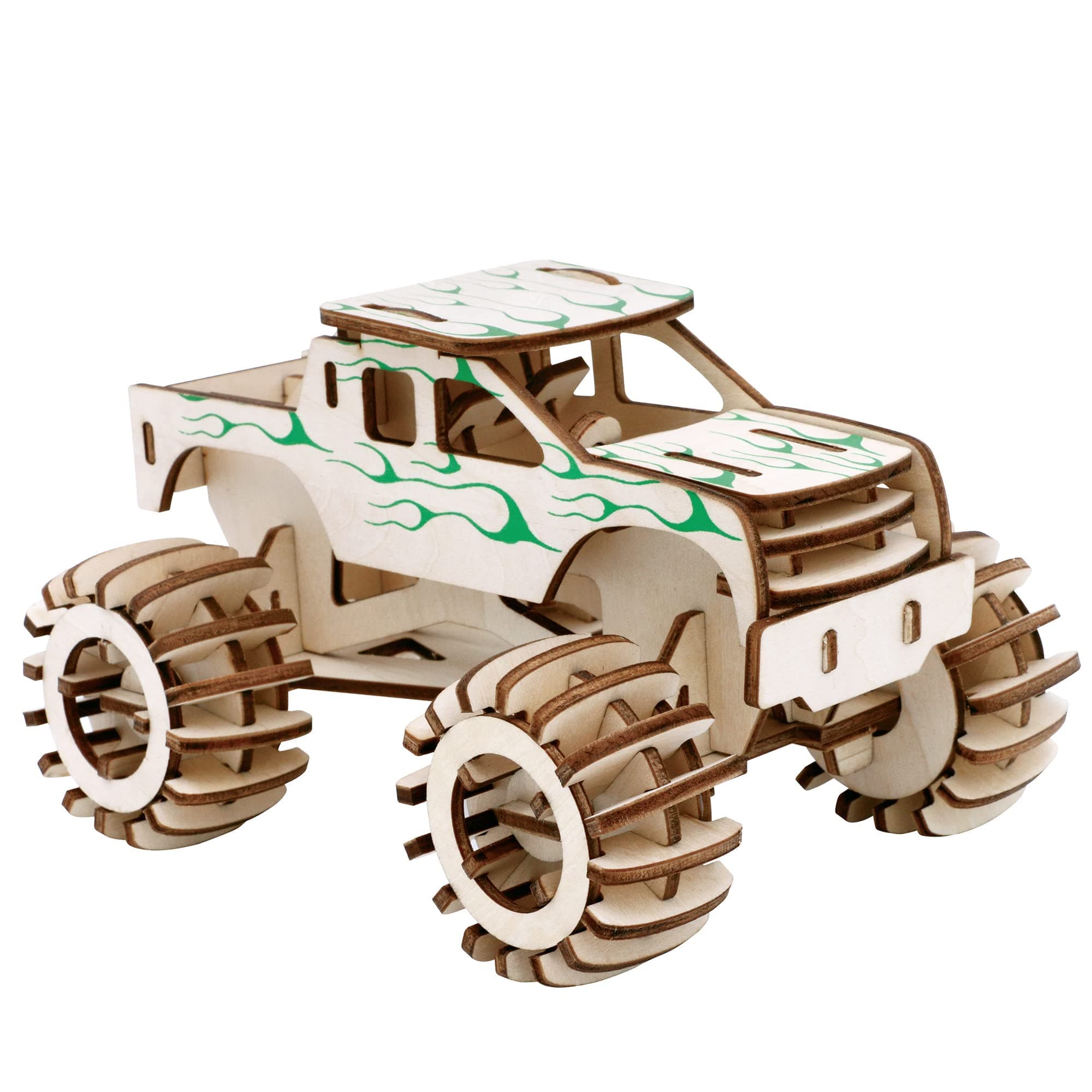 TYCA 3D Wooden Puzzles Truck Car Puzzle - 3D Puzzles Wooden Kits to Build DIY Craft - Unique Gift Wooden 3D Puzzles for Kids Ages 8-10 Years Old on Birthday/Christmas Day