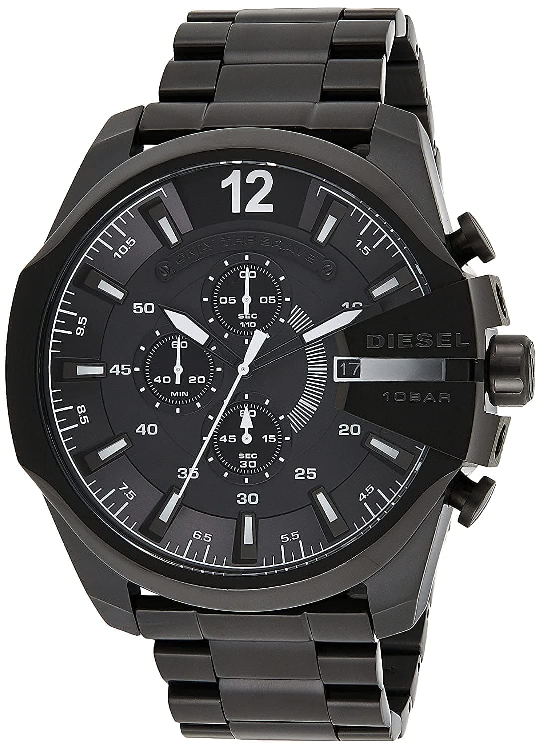 DieseI Mega Chief Chronograph Black Dial Men's Watch DZ4283