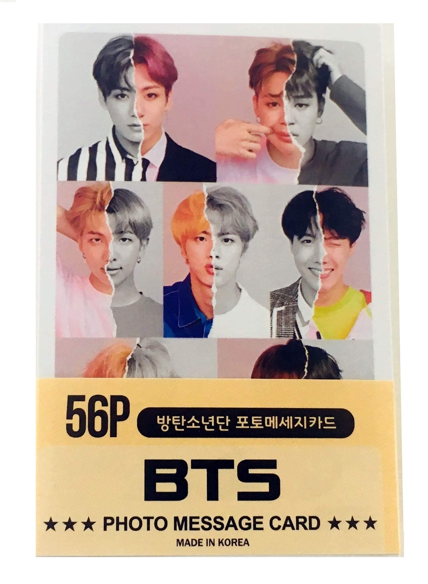 BTS Message Photocards 56pcs Brand-New version (GROUP)