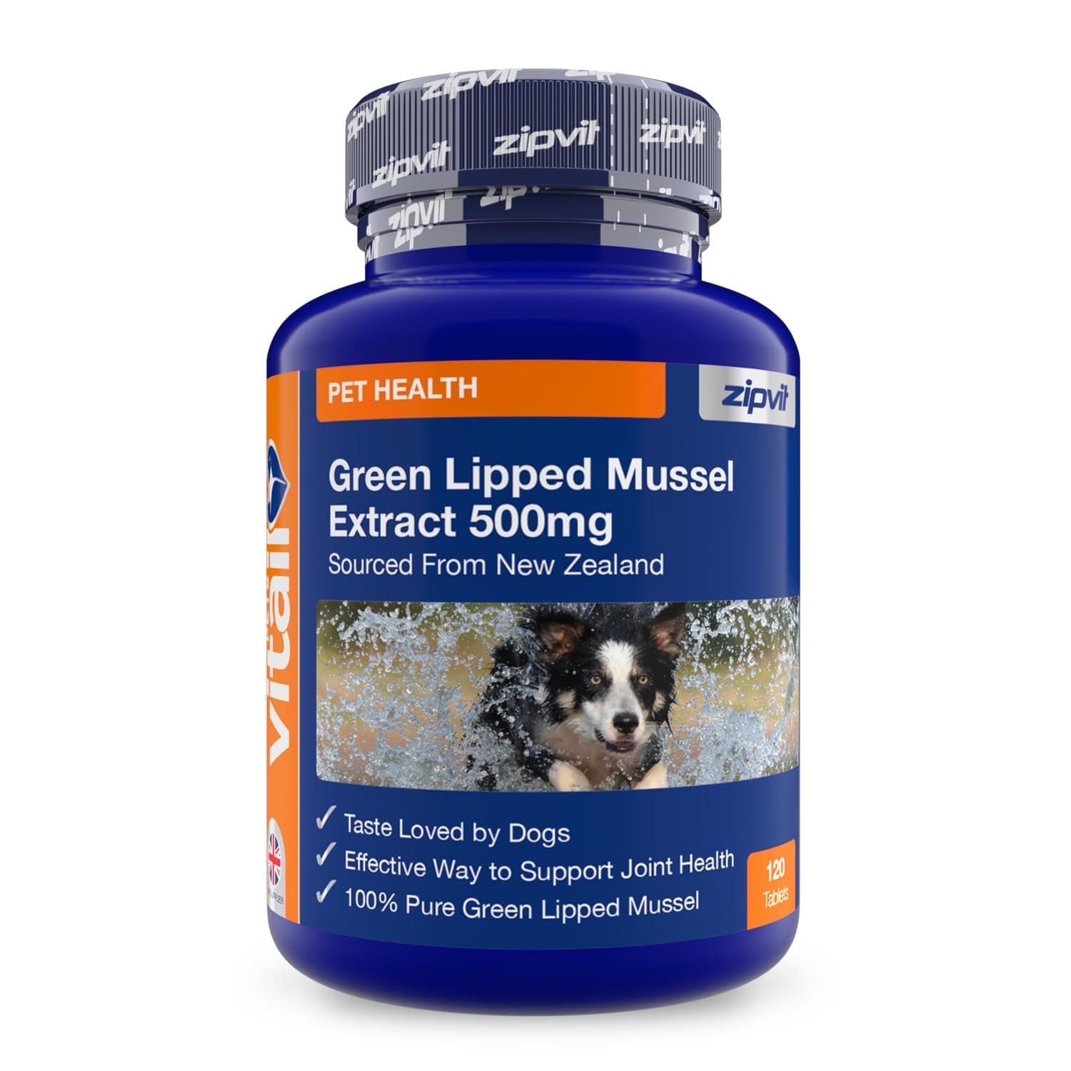 Green Lipped Mussel for Dogs, Essential Joint Supplement for Dogs, Supports Hips, Joints & Healthy Coat, Suitable for Dogs of all Ages, 120 Tablets.