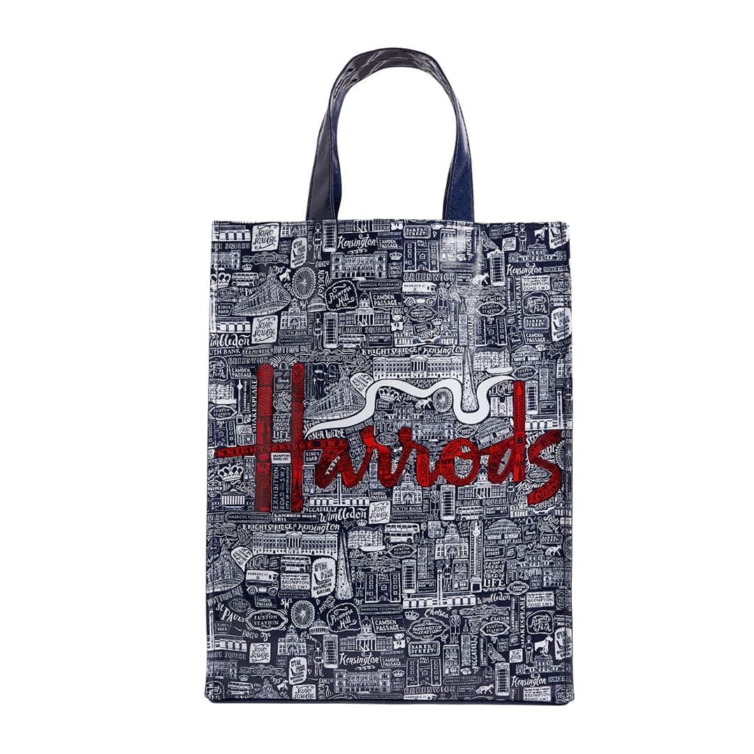 HARRODS Picture Font Medium Shopper Bag