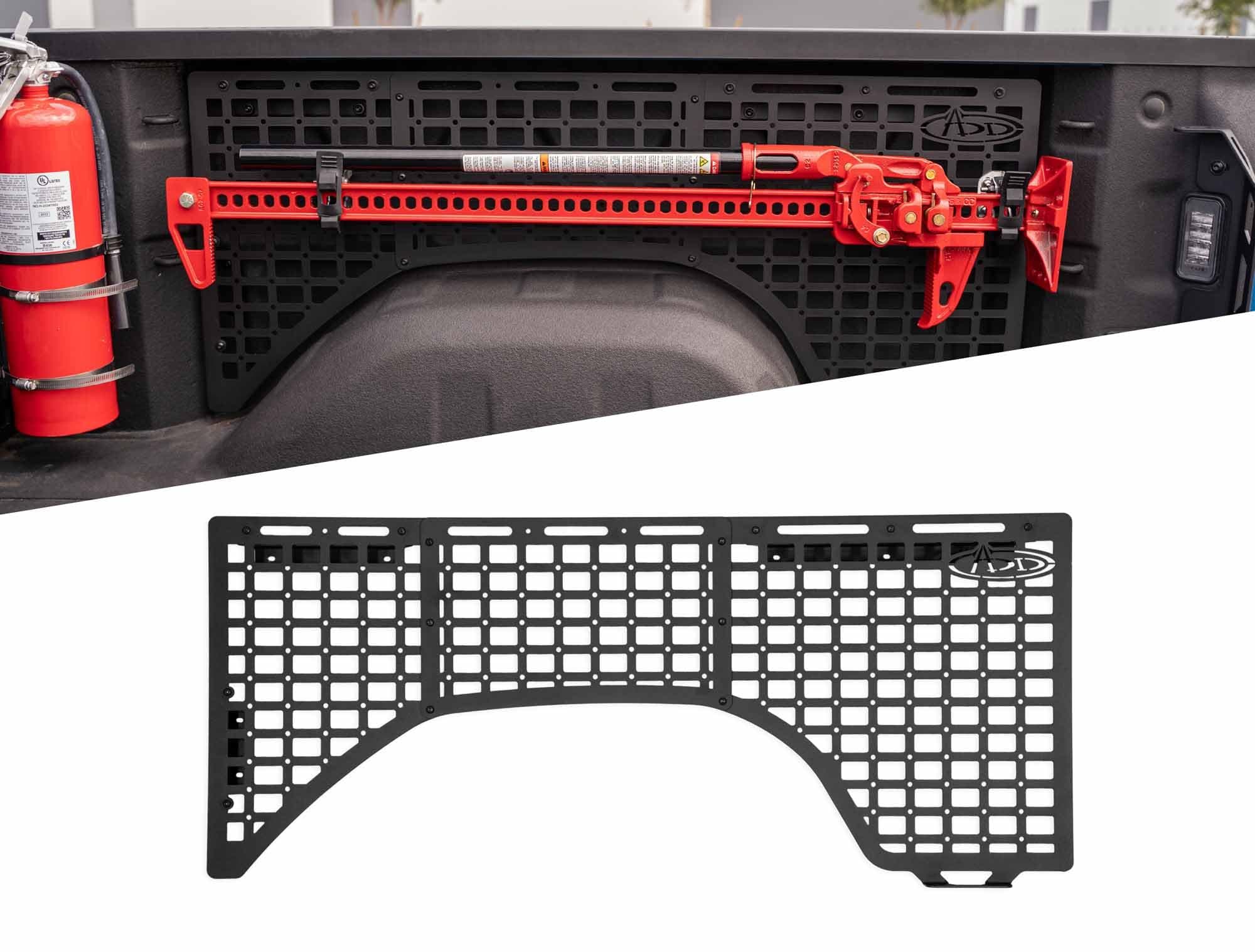 Bed Side Molle Panels for The 2019-2024 Chevy Silverado 1500/GMC Sierra 1500 | Molle Pattern Offers Diverse Mounting Solutions | Made in The USA | Addictive Desert Designs (Passenger Side Full Kit)