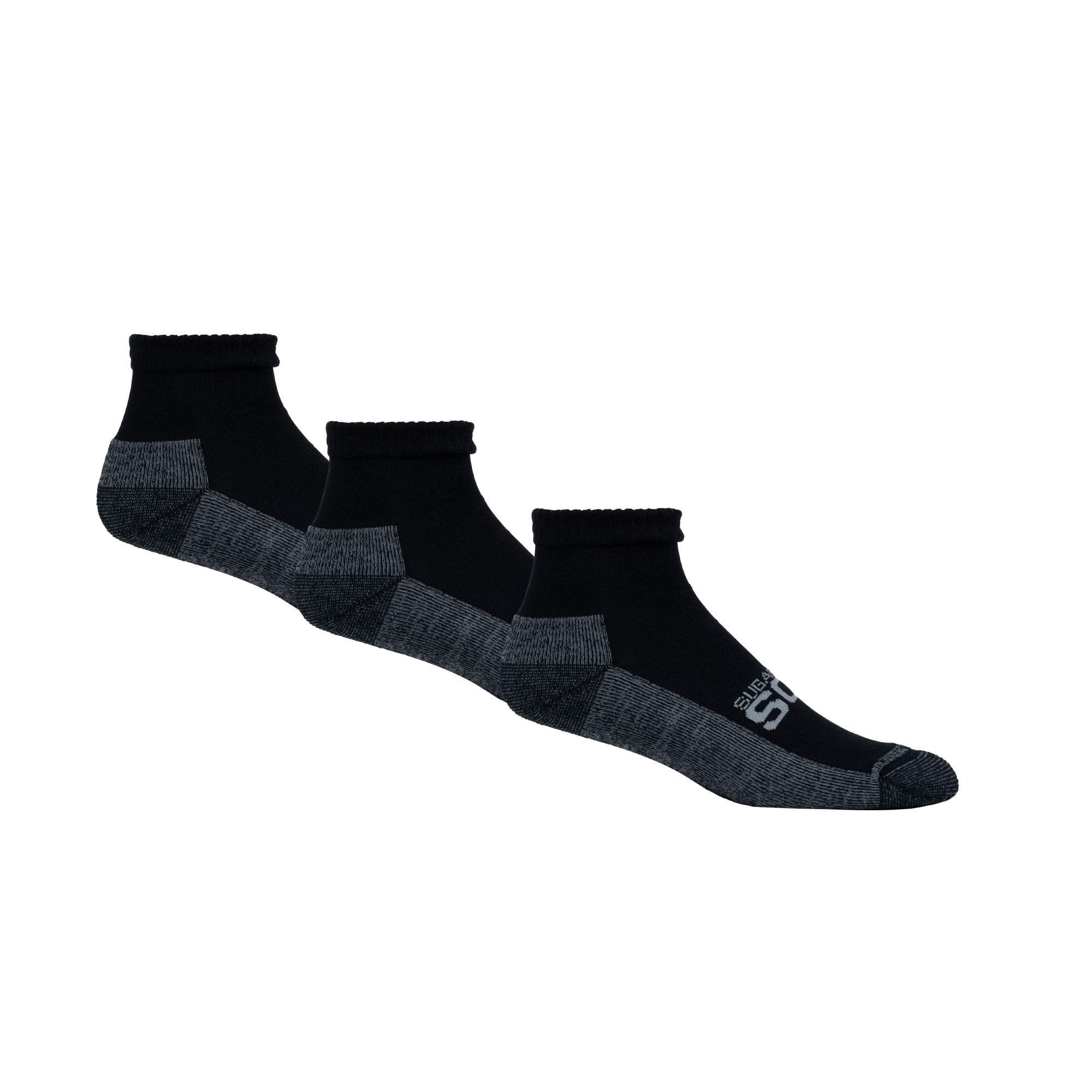 Active-Fit Cushioned Diabetic Ankle Socks 3 Pack
