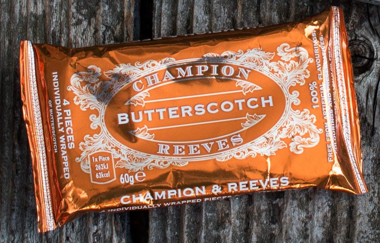 Champion and Reeves Double Pack of Soft Nougat with Cashew and Turkish Delight and a Free Bonus Snack Pack of Butterscotch