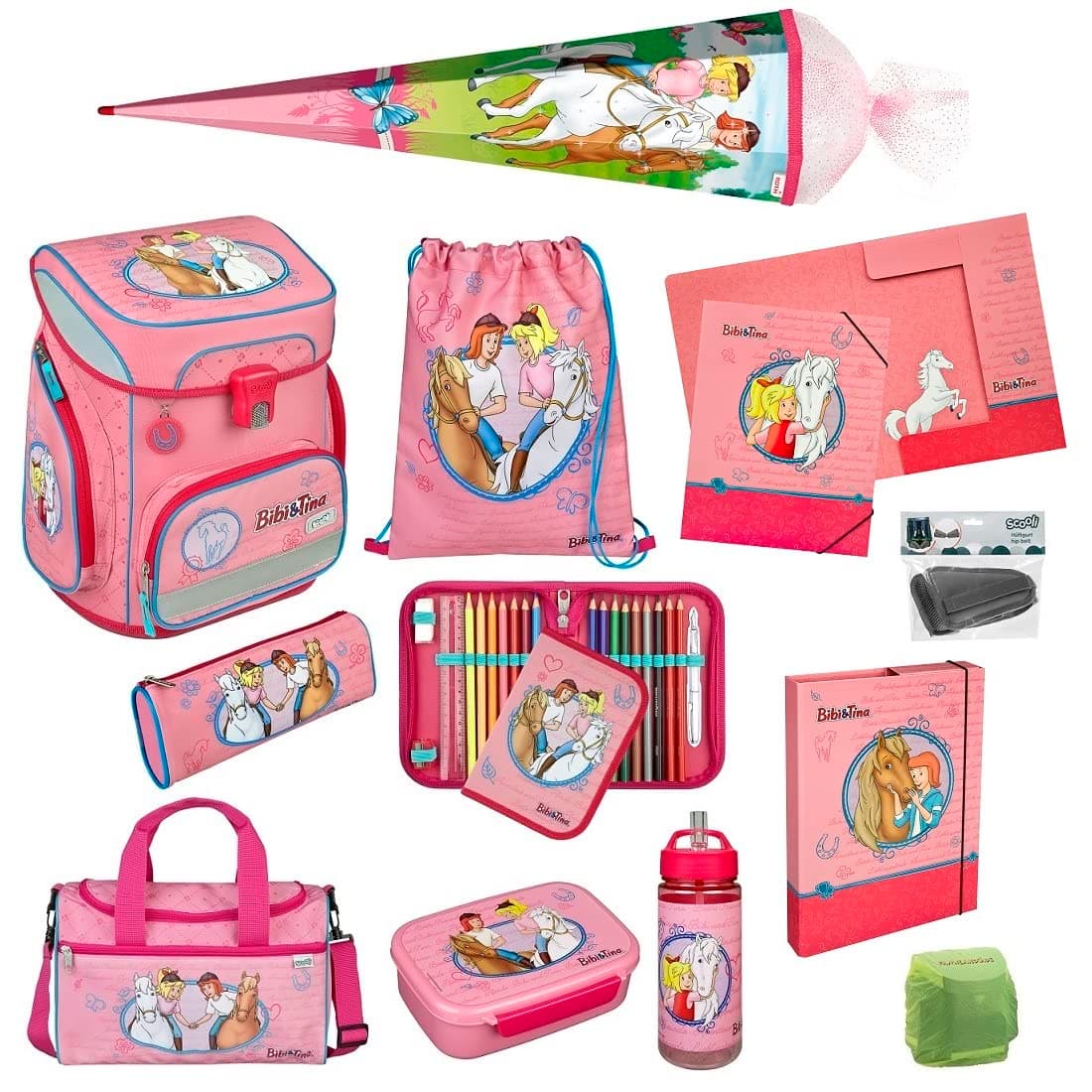 Scooli CAMPUS Up UNFI8252 Unicorn School Bag Set 8&nbsp;Parts With Bottle