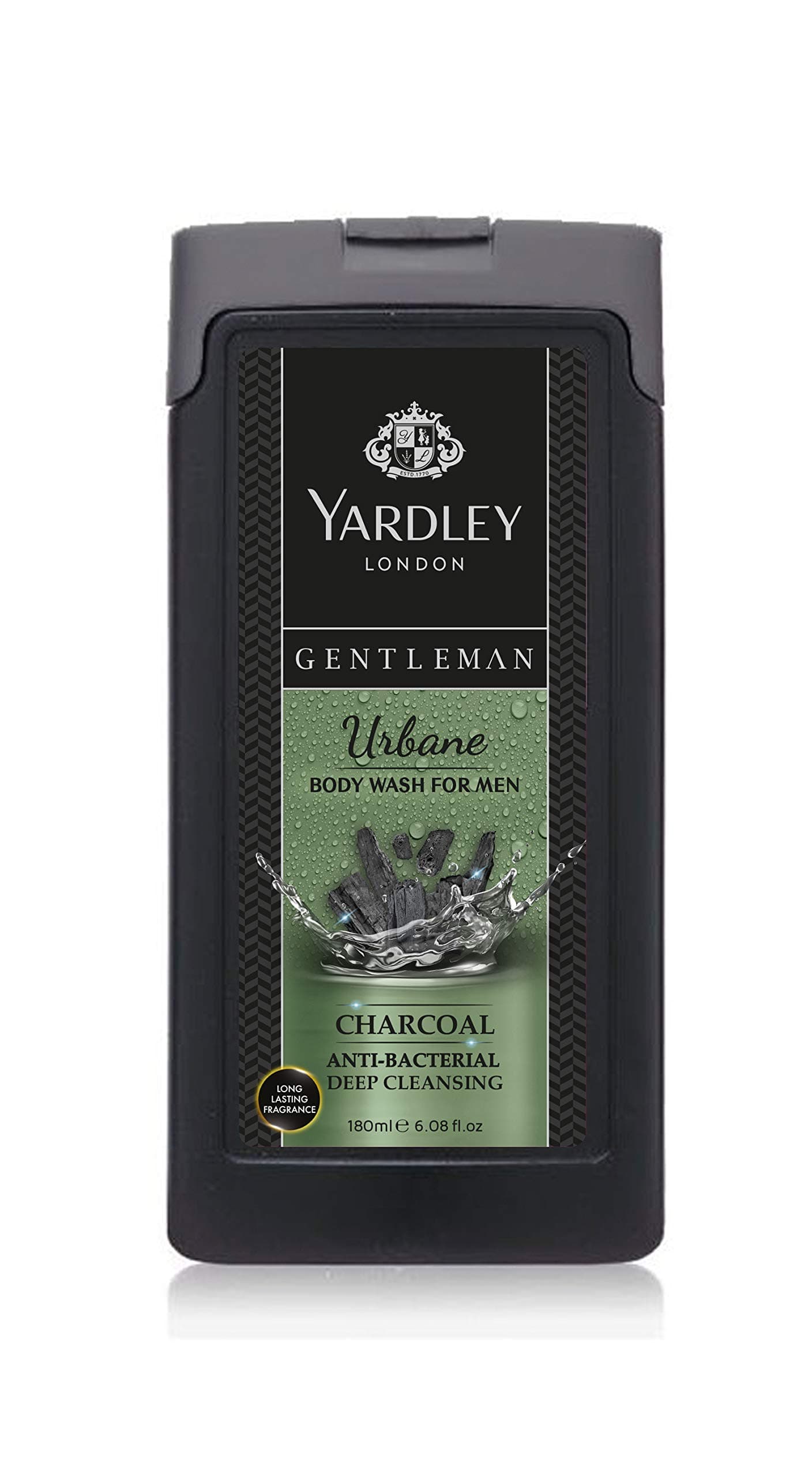 Yardley Gentleman Antibacterial Body Wash, Urbane Fragrance, 180ml - Sophisticated Cleanliness