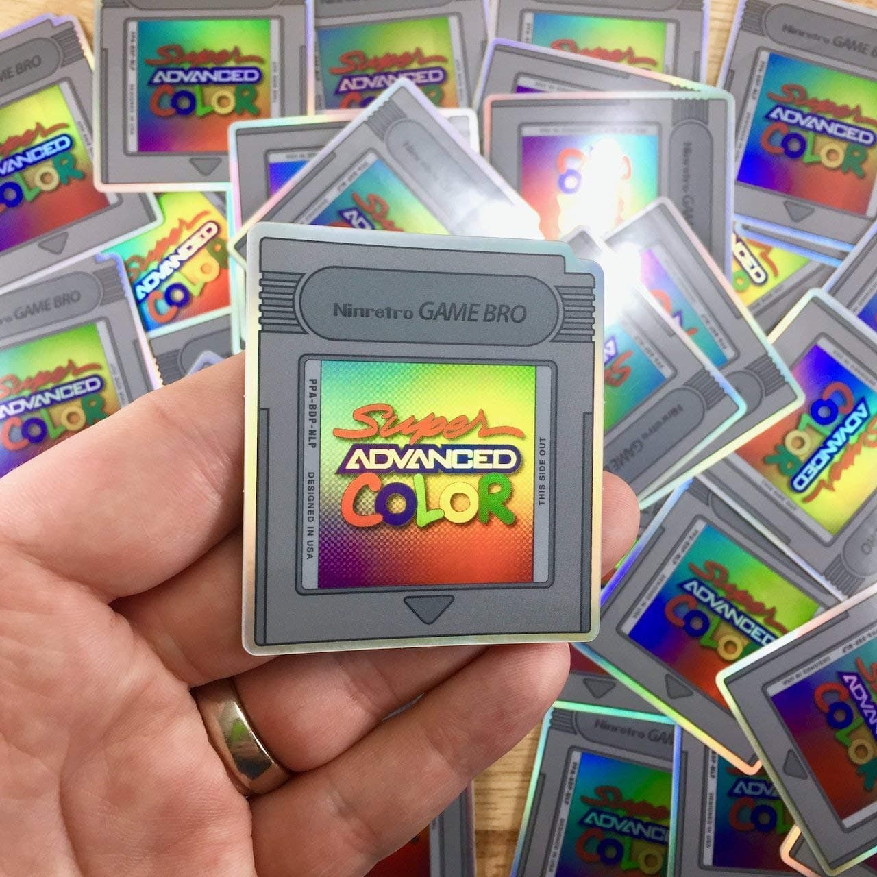 Game Boy Cartridge | Holographic Sticker