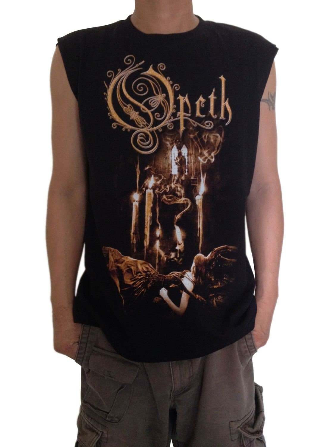 Opeth Ghost Reveries Cut off Sleeve Men's Tank Top Vest T-Shirt Sz Medium