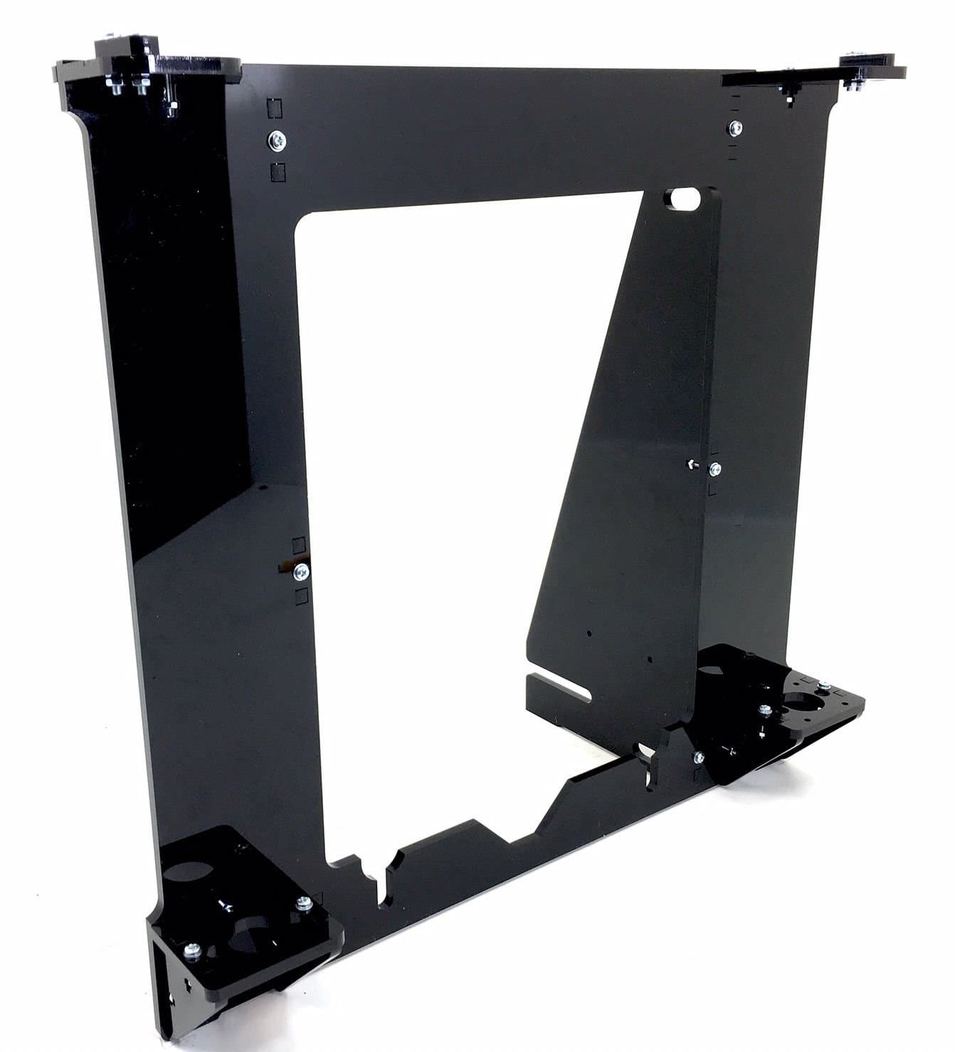 [REPRAPGURU] Black Acrylic 3D Printer reprap prusa i3 rework Laser Cut Frame w/Larger Holes