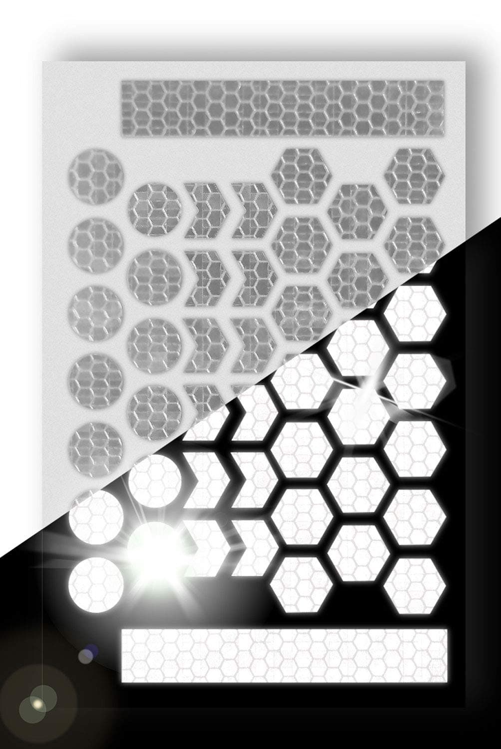 ReflecToes 330 Reflective Stickers 5 Pack 235 Pieces (Hex1 330 Candle Power)