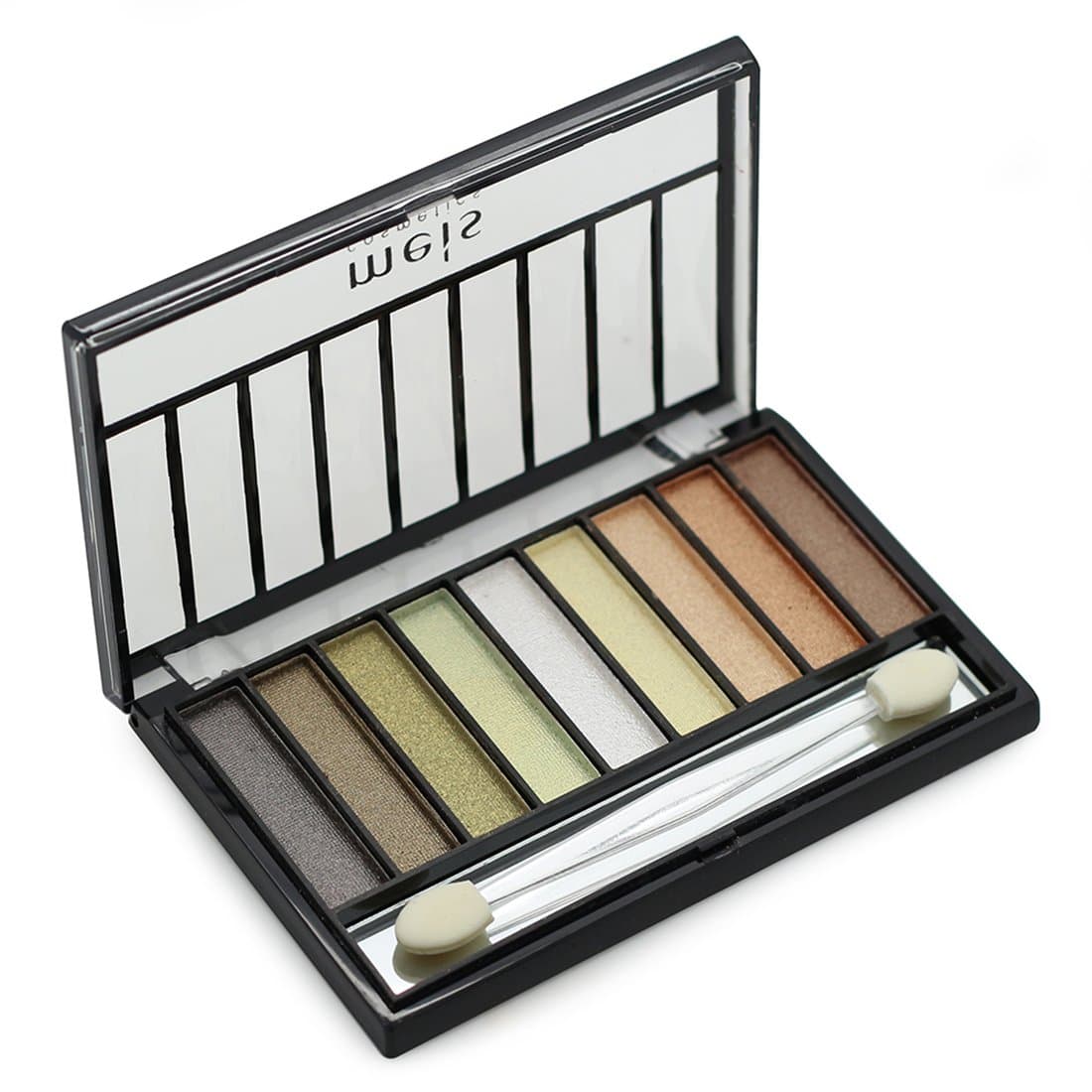 9 Colors Naked Makeup Eye Shadow Palette Long Lasting Cosmetics with Eyeshadow Sponge Tip Applicator