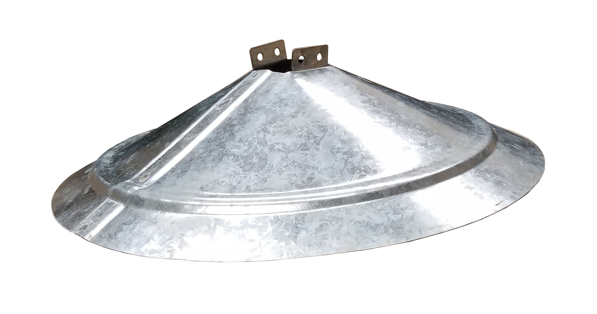 BOSS Buck Varmint Funnels Durable Lightweight Galvanized Steel Protective Squirrel Funnels with Self Tapping Screws for Game Feeder, Set of 3