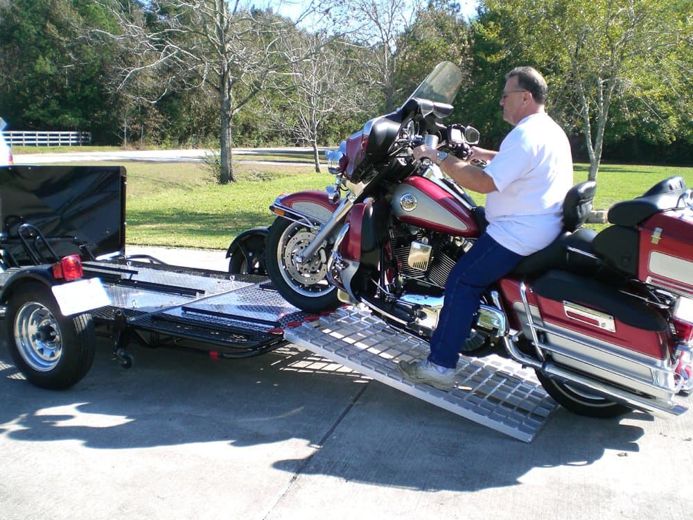 Aluminum Ramps 4 ft. USA - Motorcycles on to Trailers - 5244 MCDR Ramp