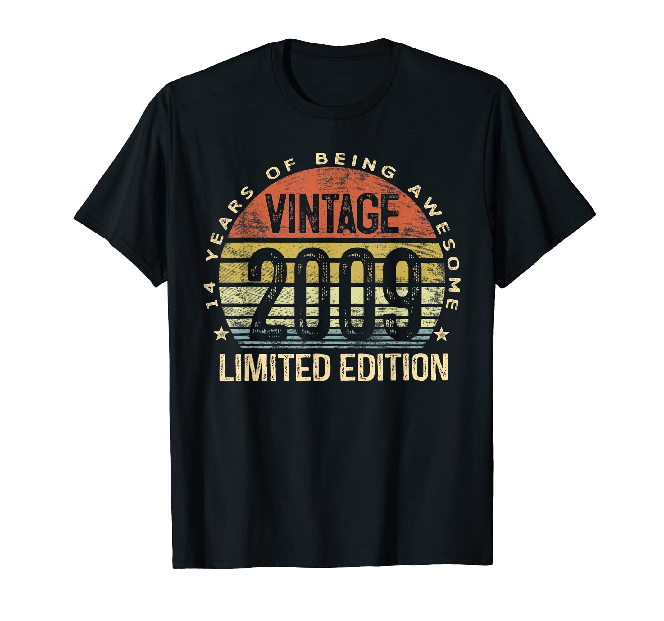 Vintage 2009 Limited Edition 14 Year Old Gifts 14th Birthday T-Shirt